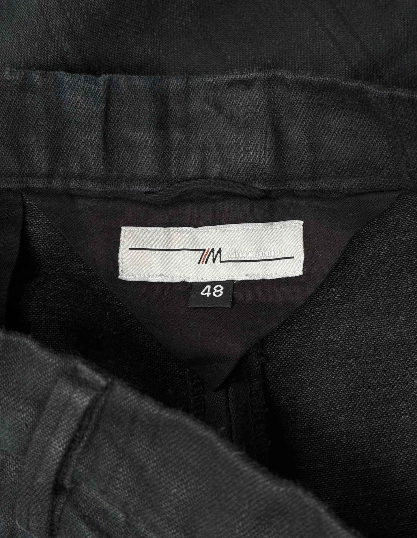 Zam Barrett Striped Heavy Linen Wide-Leg Pants
