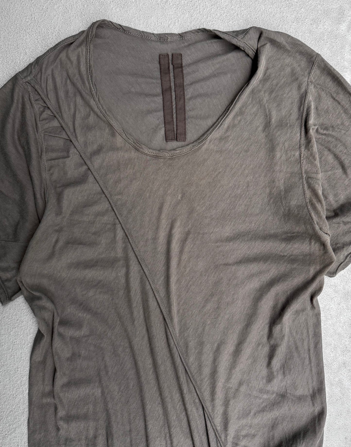 Rick Owens DRKSHDW Early 00s Dark Dust ‘Bias Cut’ T-shirt