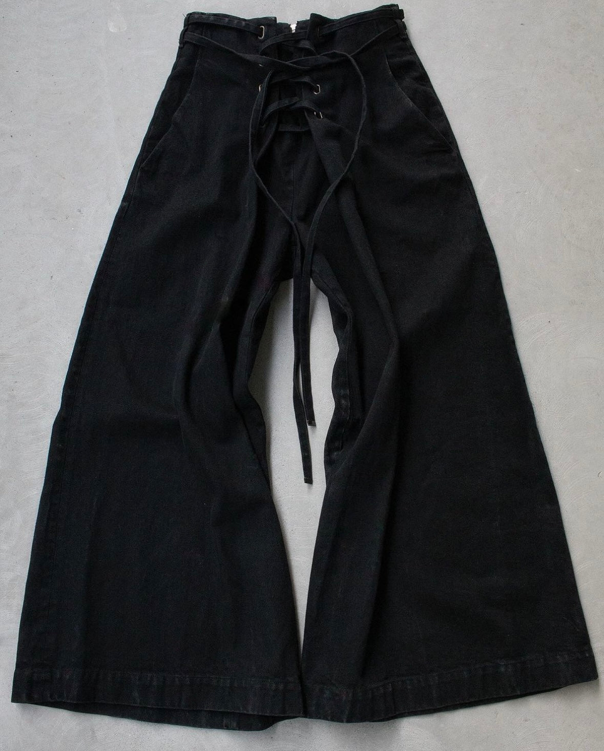 Mihara Yasuhiro AW12 Pleated Wide Leg Cut Denim
