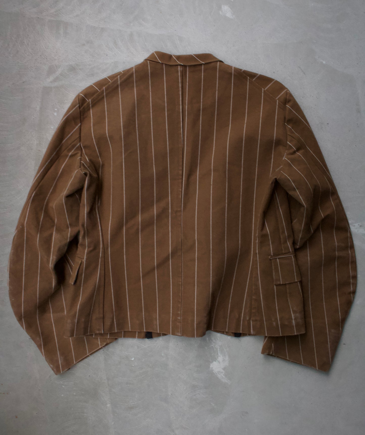 Christopher Nemeth Late 90s Stripe Denim Blazer