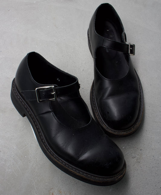 COMME des GARÇONS “Mary Jane” Leather Strap Shoes