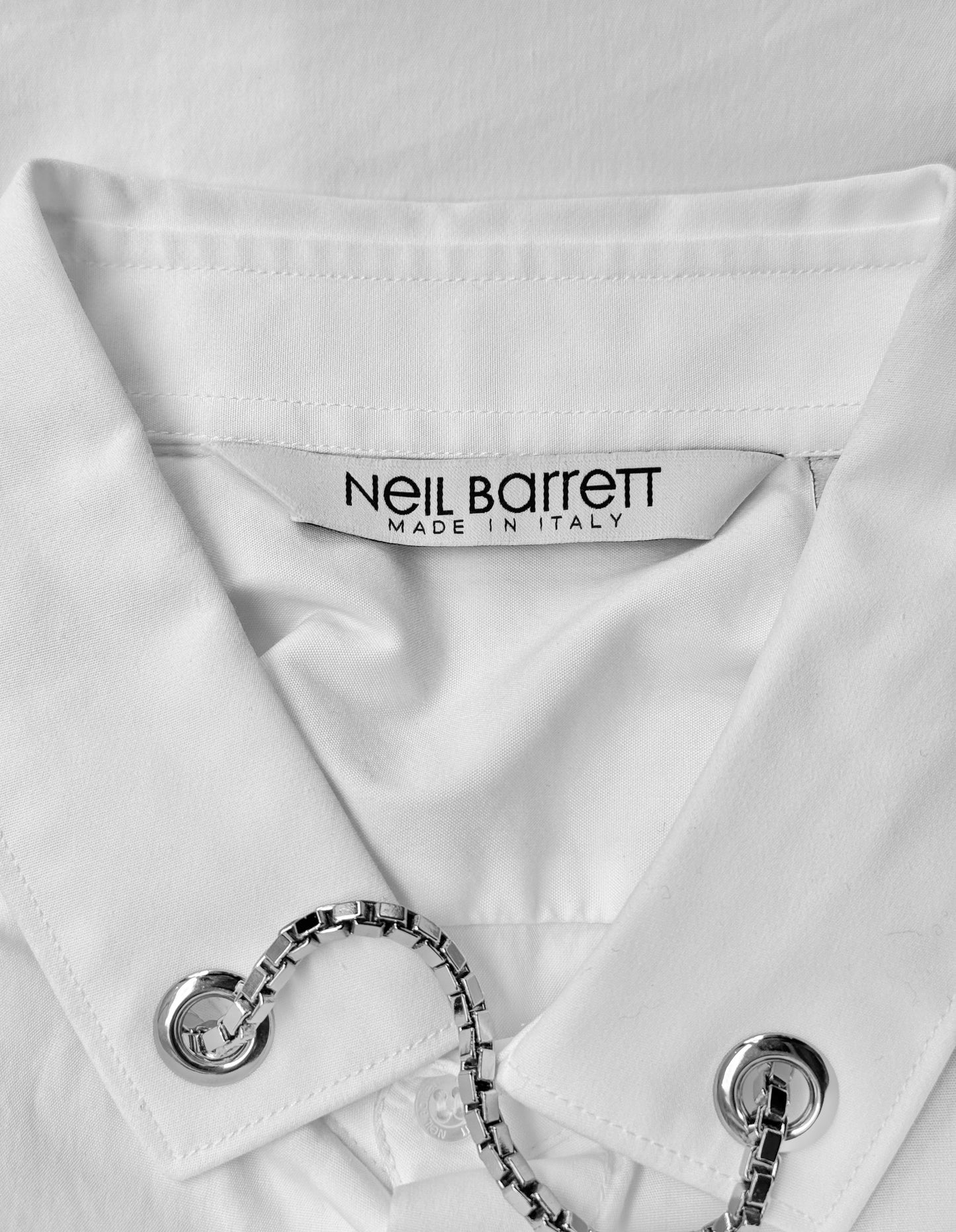 Neil Barrett Early 00s Chain Collar Button-up Shirt