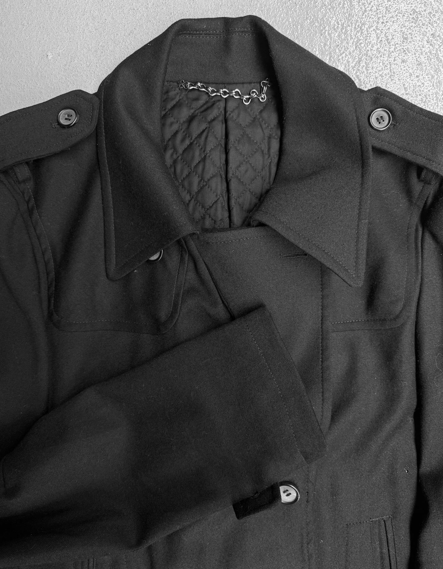 MiharaYasuhiro AW07 Wool Double-breasted Military Short Coat