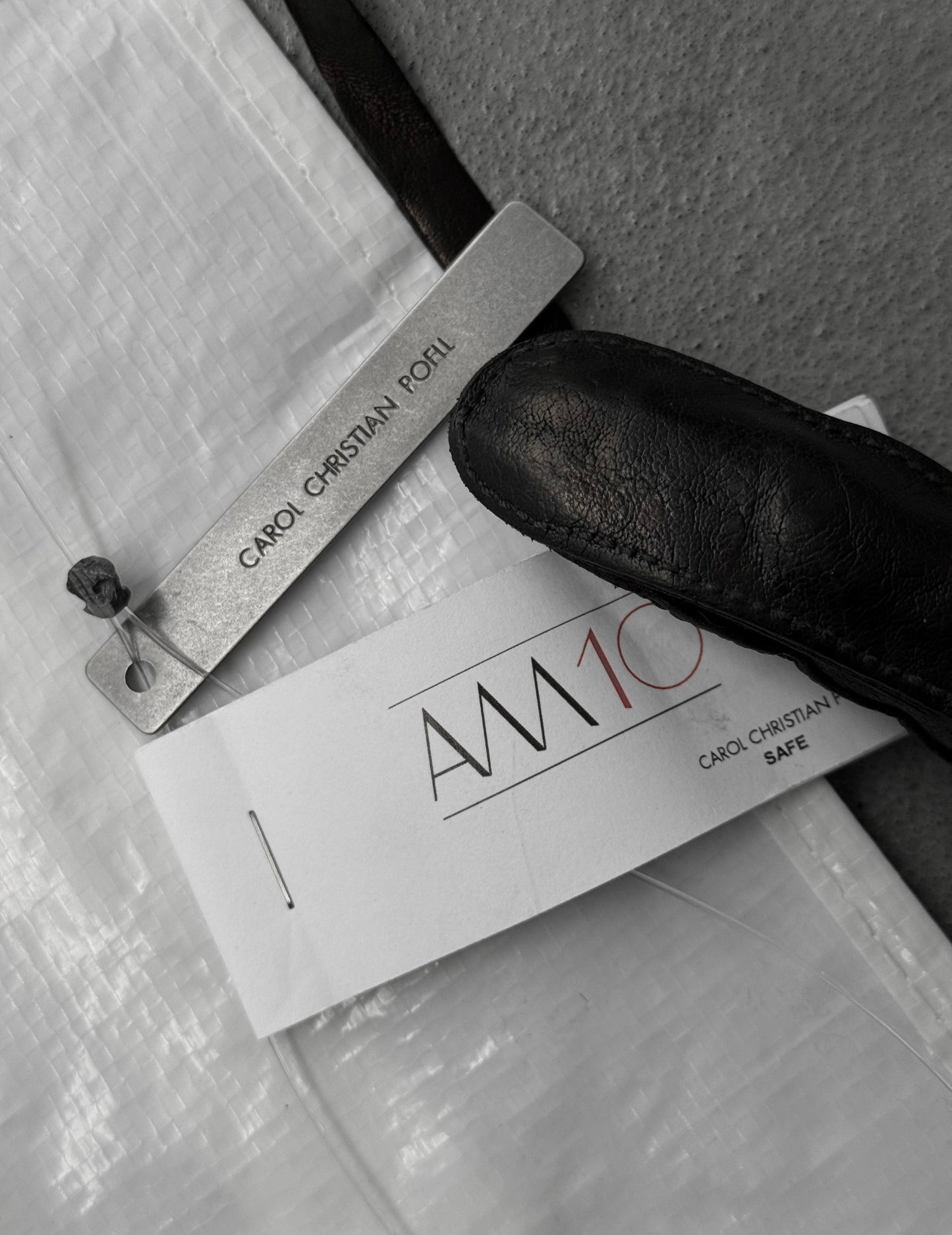 Carol Christian Poell ‘AM/10’ Limited Edition Object-dyed Kangaroo Leather Finger Necklace detail | DRIEW GARMENTS