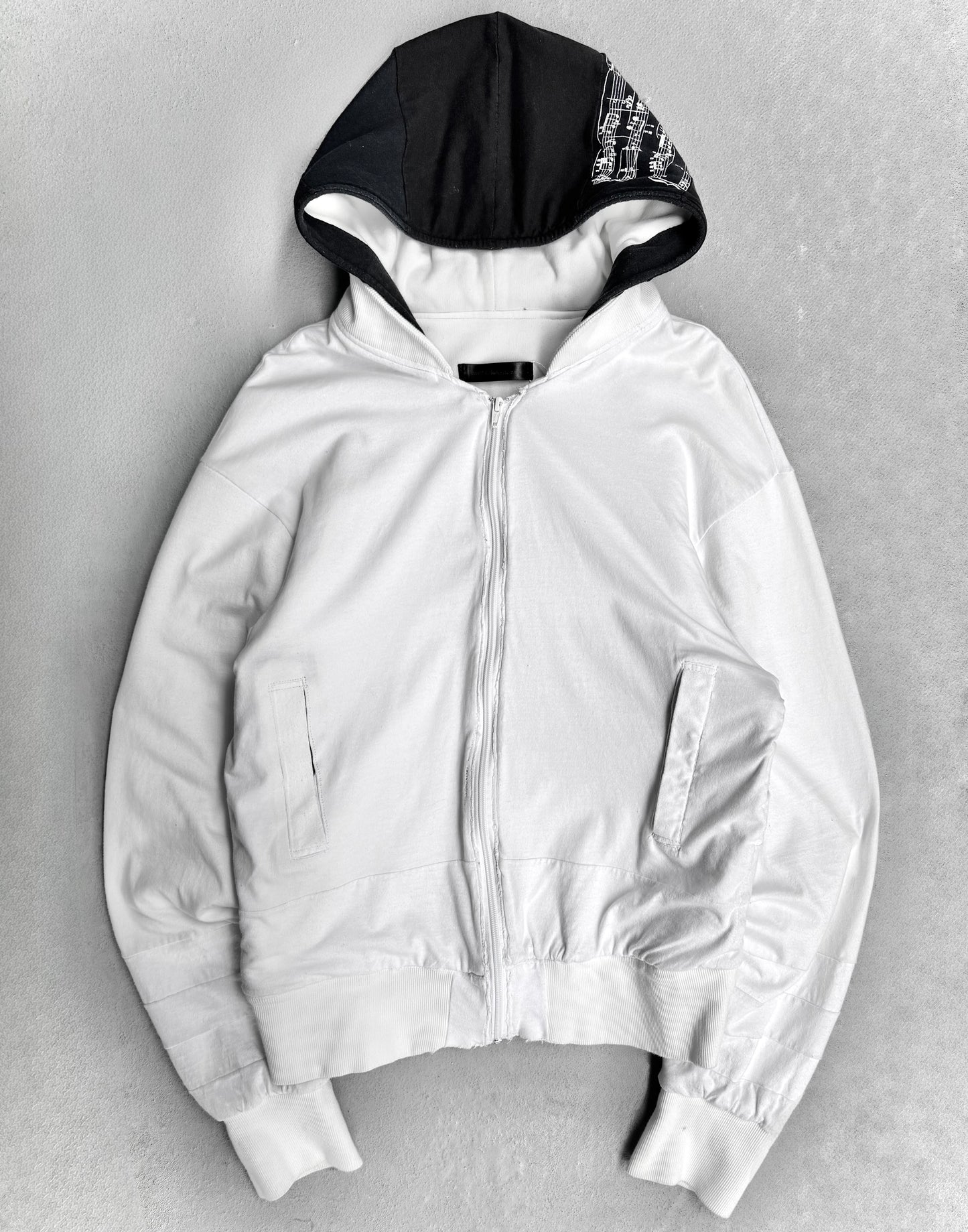 Owen Cutler 1-of-1 Reconstructed Hooded Cotton Bomber Jacket