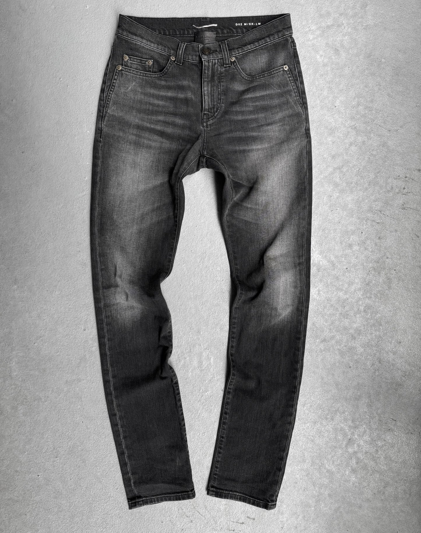 Saint Laurent Paris AW17 ‘D02’ Washed Grey Skinny Denim