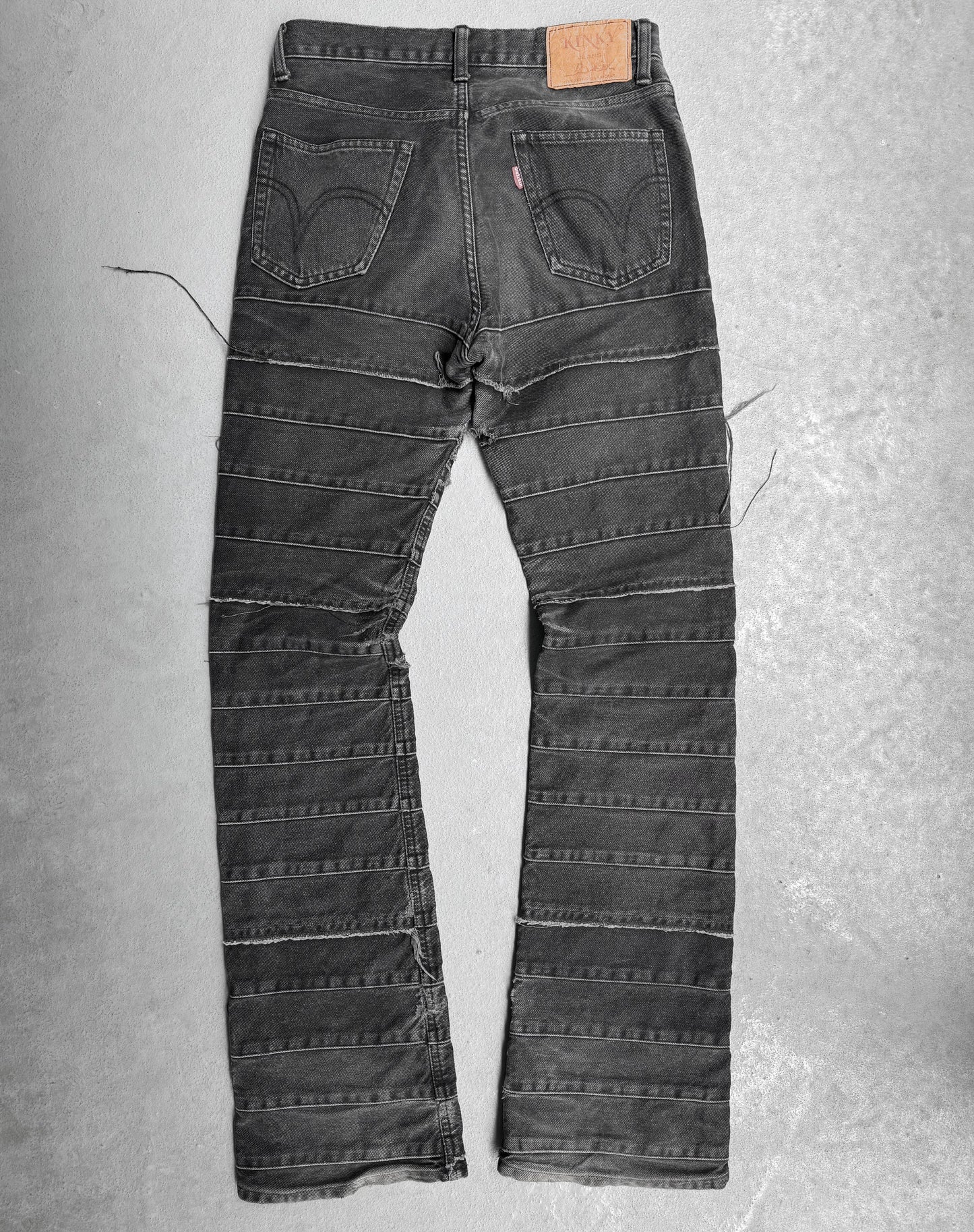 Hysteric Glamour Early 00s ‘Kinky’ Grey Flare Hagi Denim