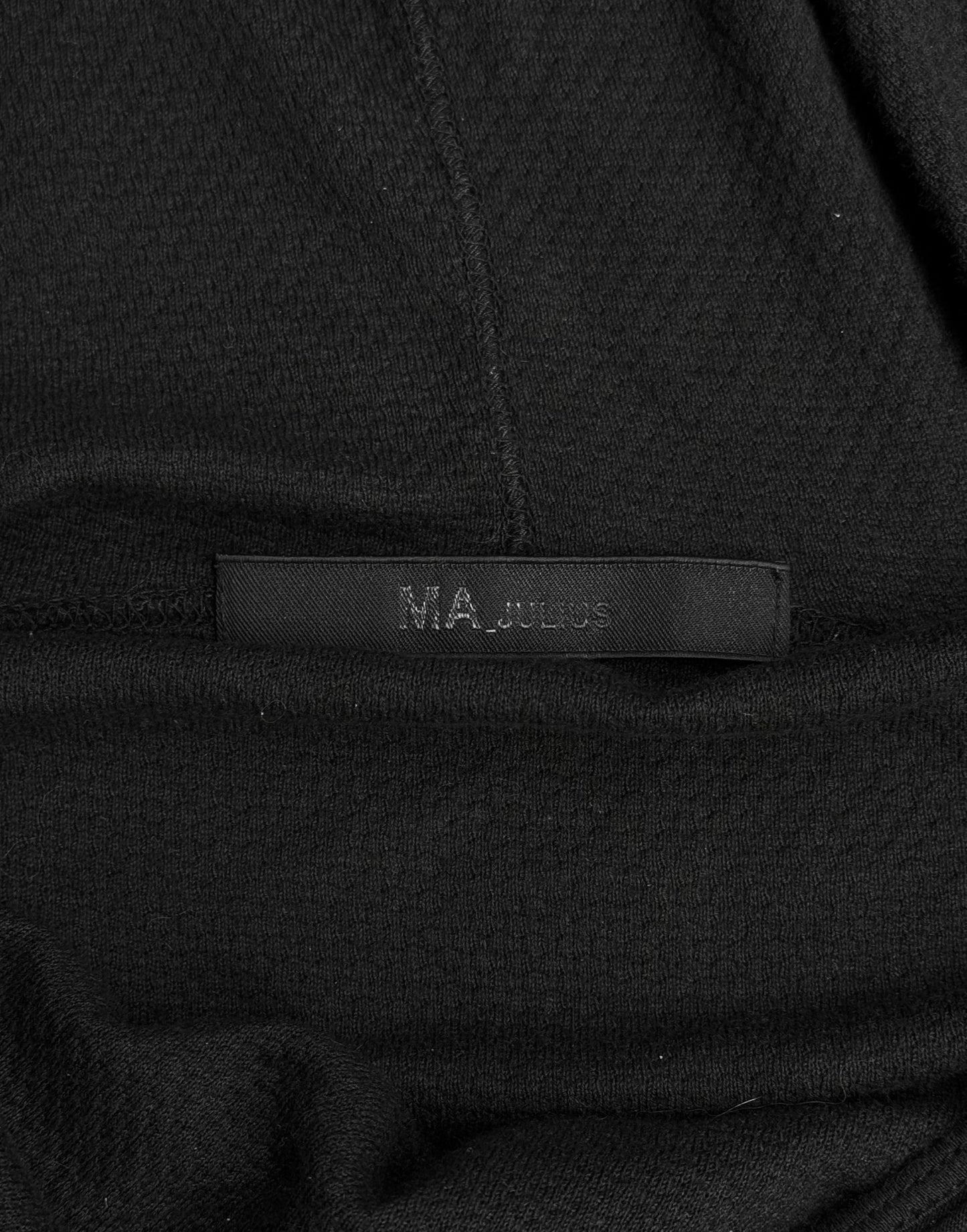 MA_Julius SS12 “edge;” Asymmetrical Druid Hooded Tank Top
