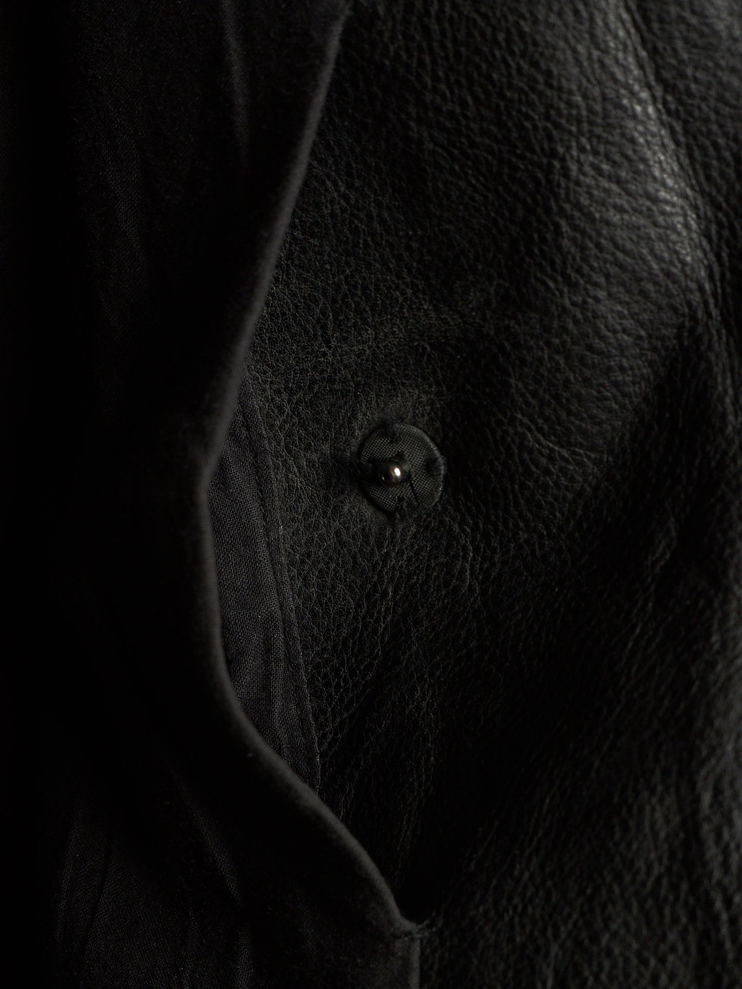 ATTACHMENT by Kazuyuki Kumagai 00s Black Cowhide Leather Rider Jacket