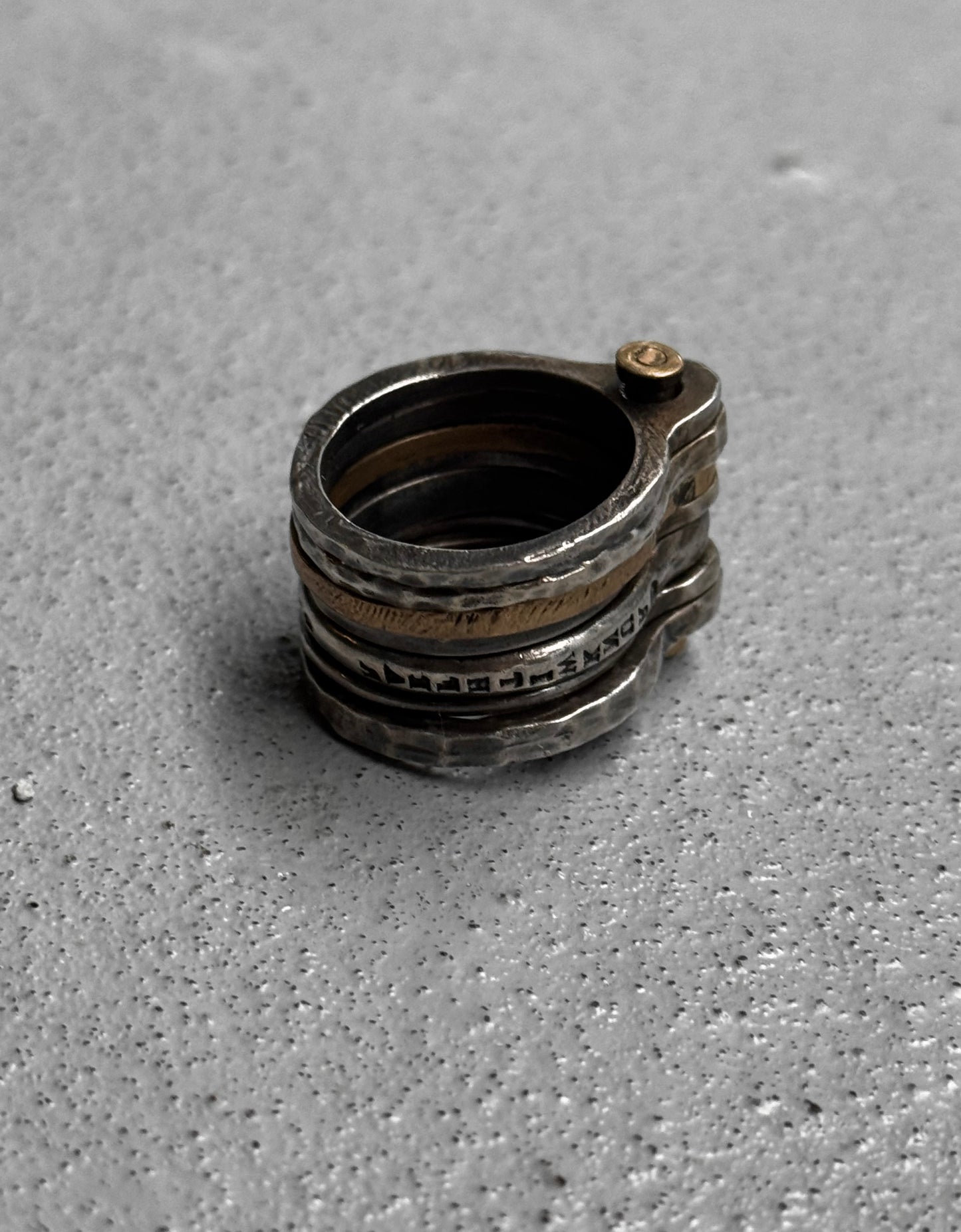 Tobias Wistisen 6-Combination Connected Silver Ring