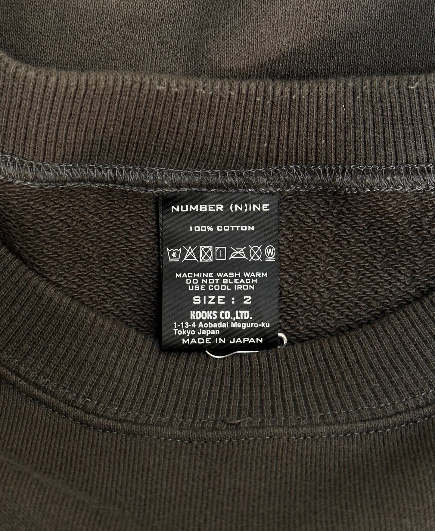 Number (N)ine Re-issue Multi-pocket Crewneck