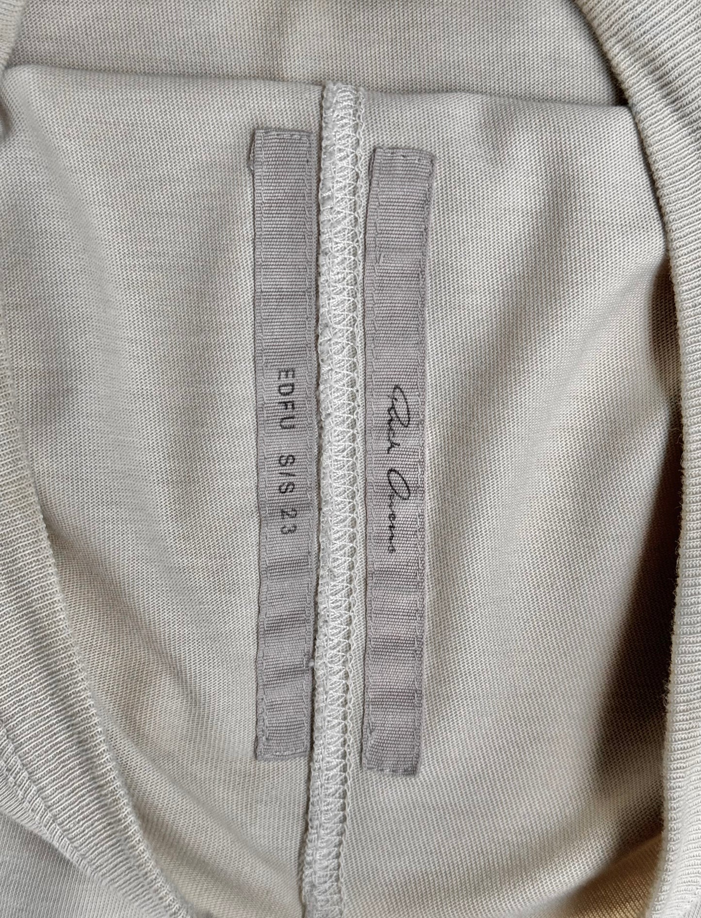 Rick Owens SS23 “EDFU” Pearl Short Level T-shirt