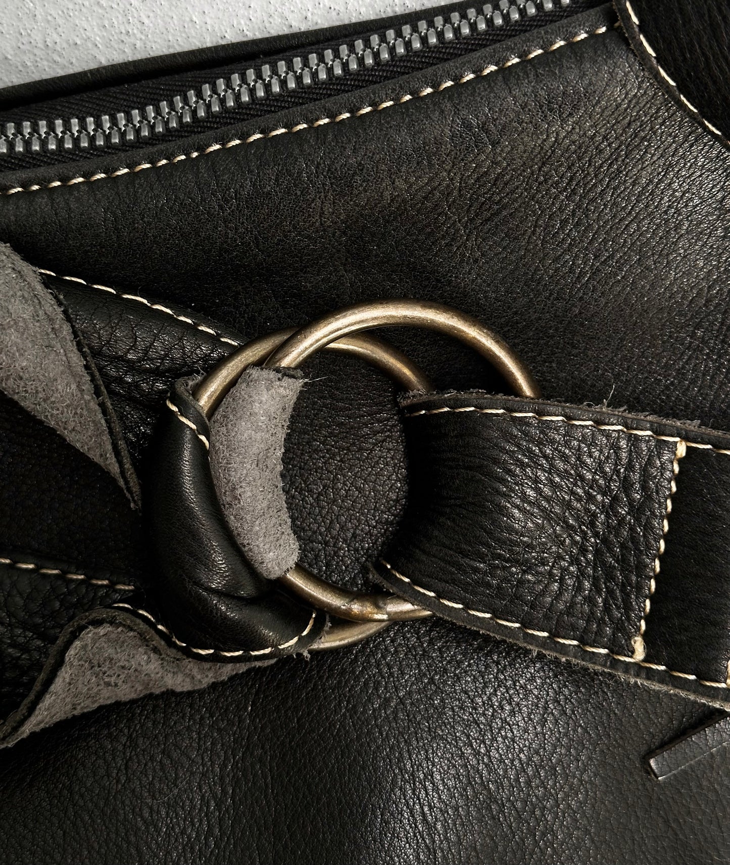 Kyoji Maruyama Early 00s Cowhide Leather Shoulder Strap Bag