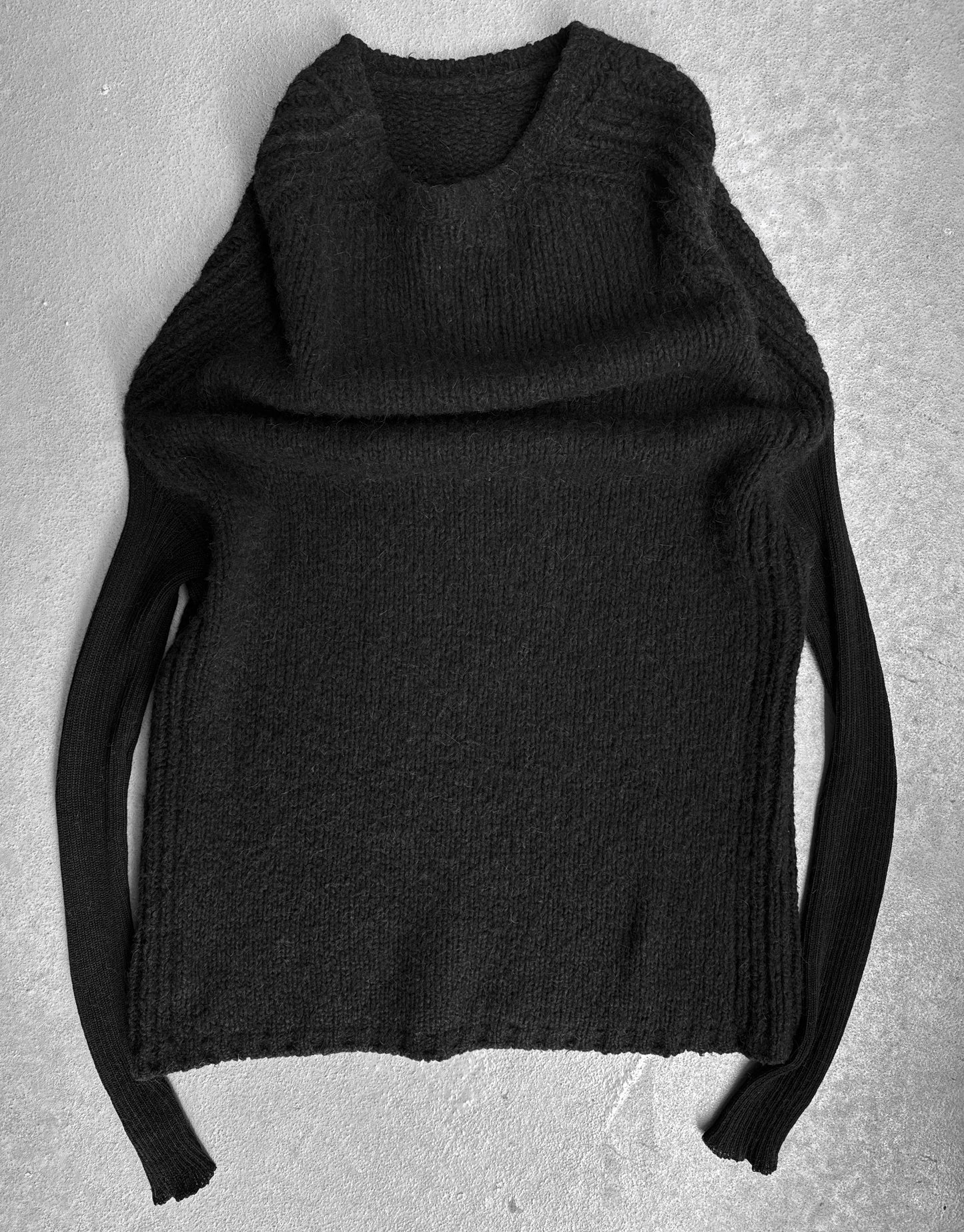 Rick Owens AW14 “MOODY” Hunchback Cashmere Knitted Sweater