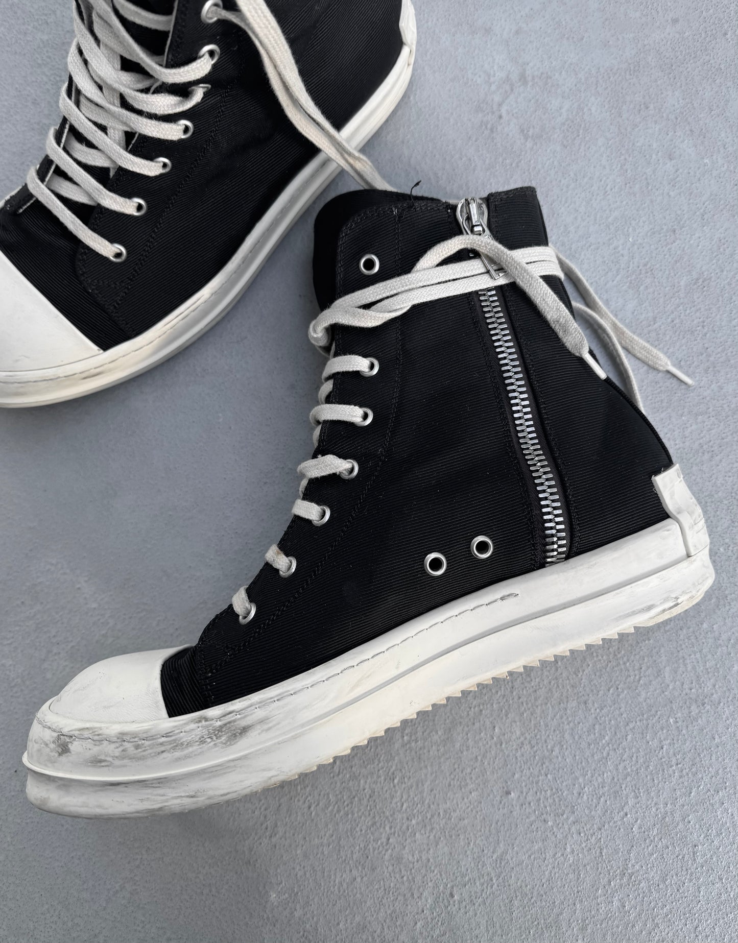 Rick Owens DRKSHDW AW22 “STROBE” Nylon Ramones Sneakers