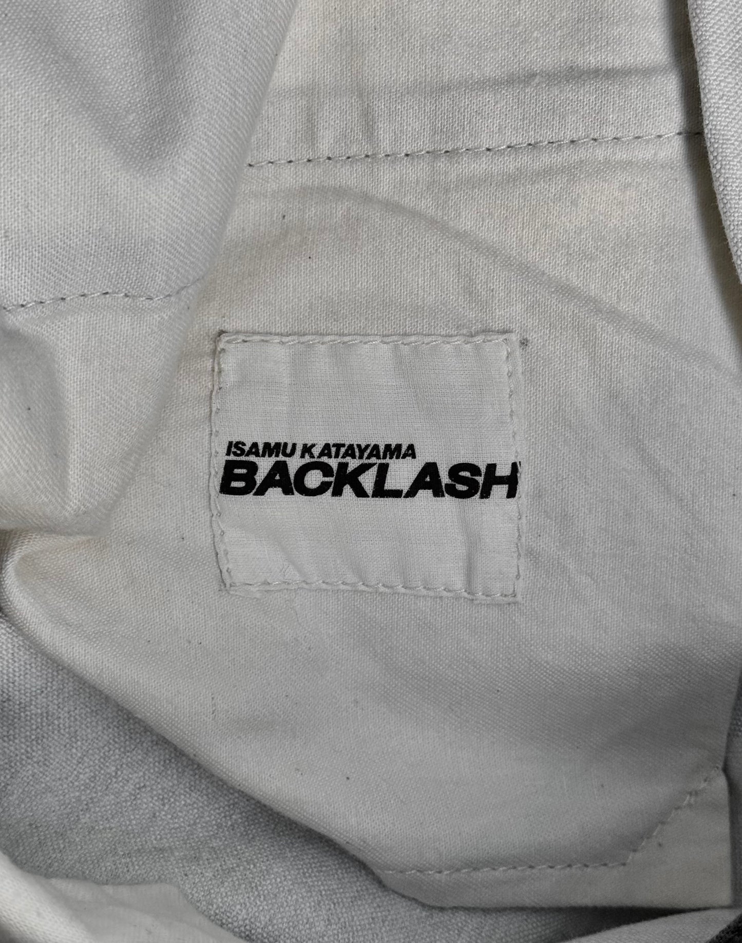 *SAMPLE* Isamu Katayama “BACKLASH” SS17 Light Grey Wide Leg Cotton Pants