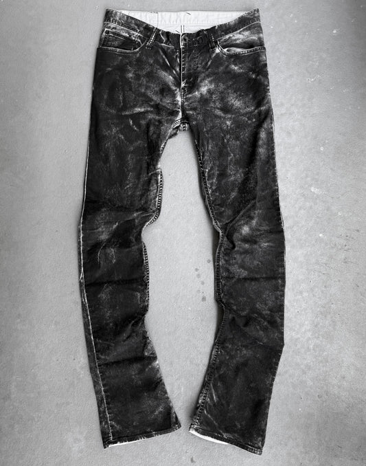 L.G.B. 'S-WOLF' Waxed Acid Washed Skinny Denim