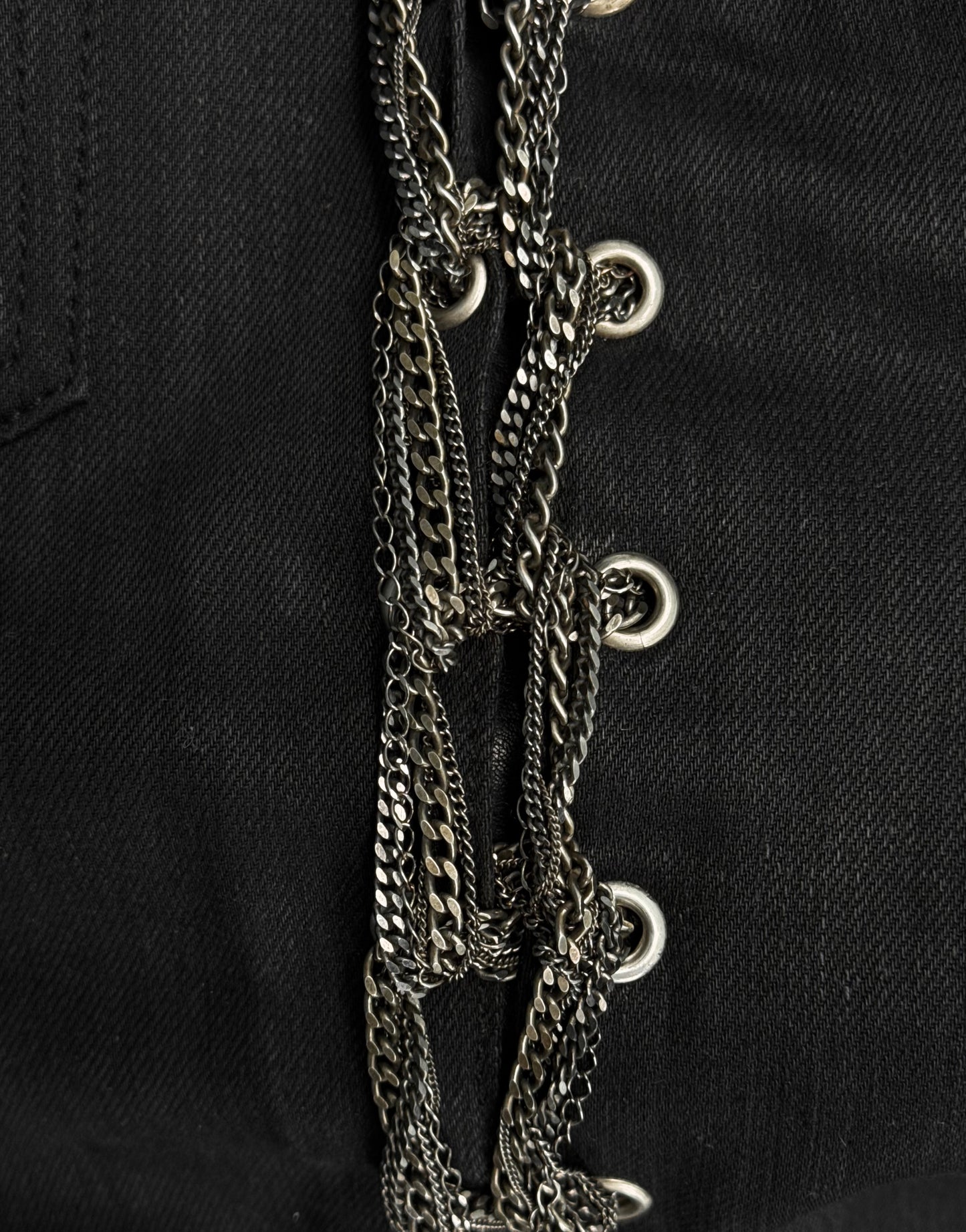 *SAMPLE* Saint Laurent Paris AW14 Side-chain Bootcut Skinny Denim