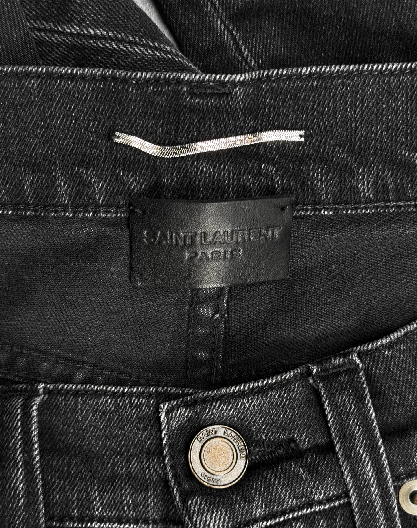 Saint Laurent Paris AW17 ‘D02’ Washed Grey Skinny Denim