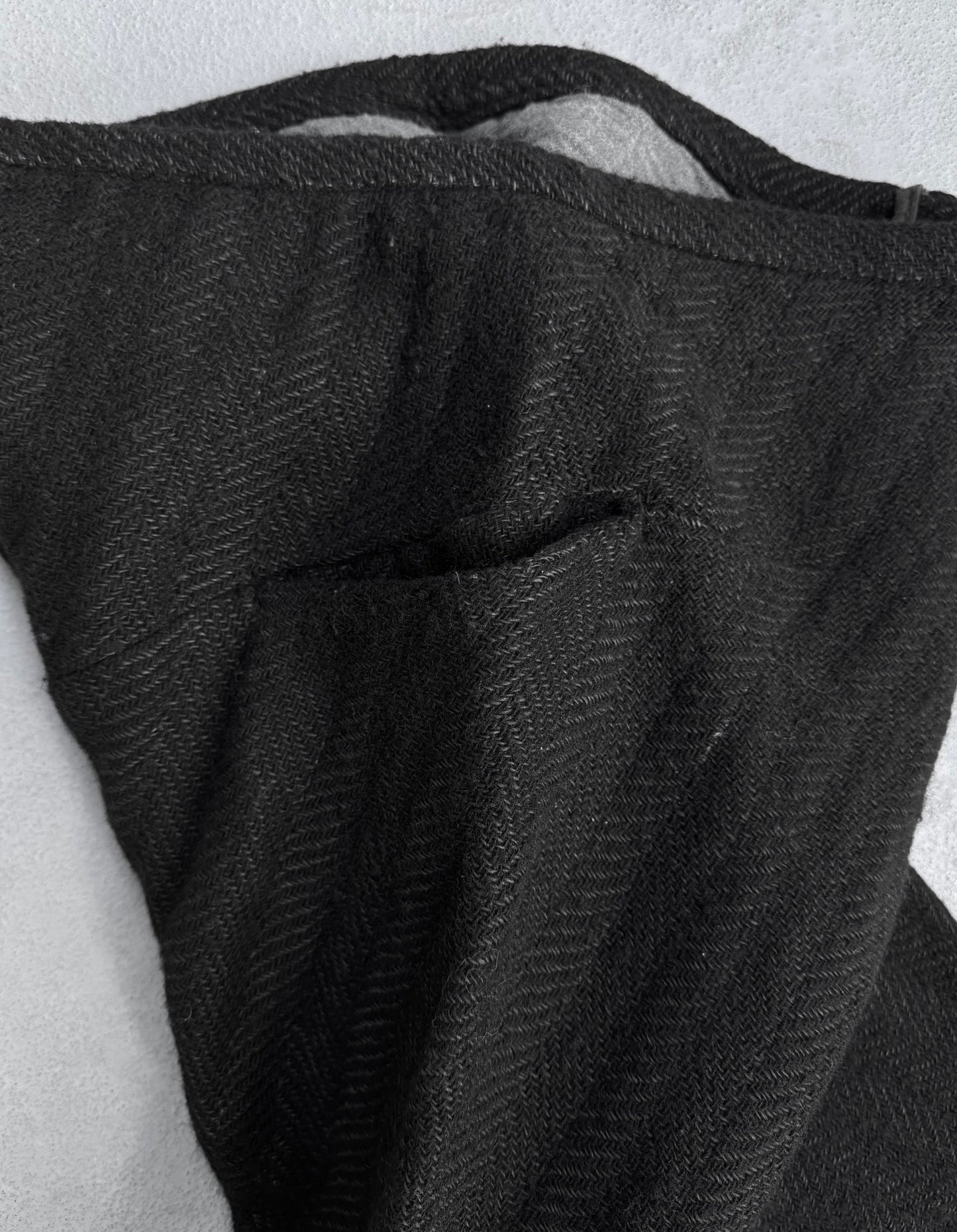 S/STERE AW11 “EXIST” Spiral Cut Frayed Wool-blend Pants