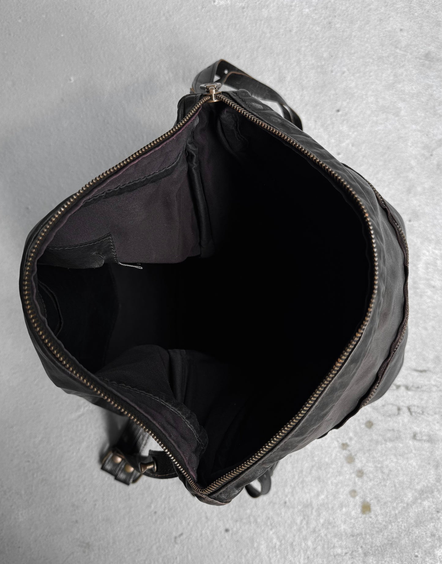 Jas M.B Early 00s Steerhide Leather Pilot Messenger Bag