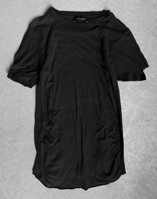 KRISVANASSCHE Early 00s Distressed Double Layer T-Shirt