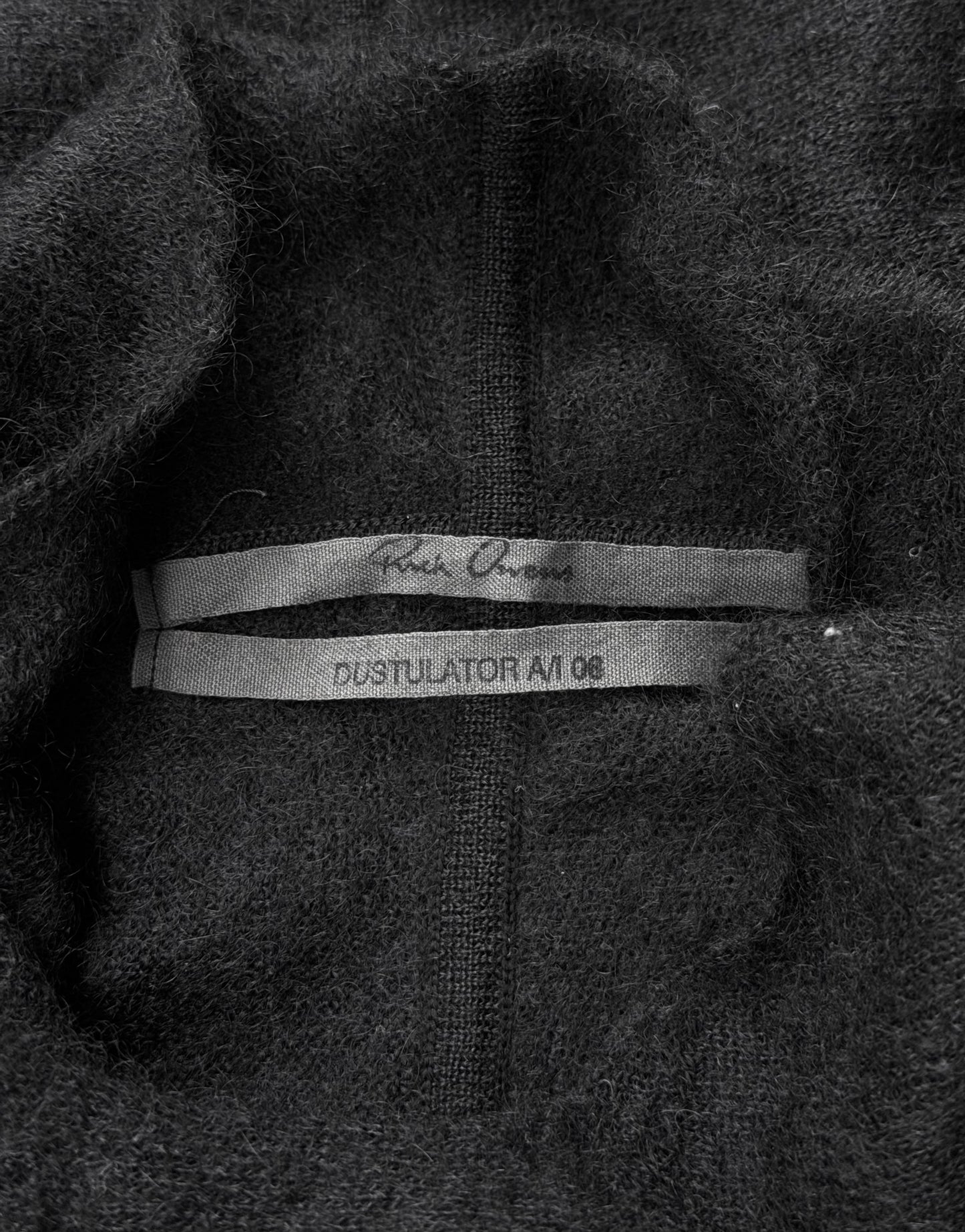 Rick Owens AW06 “DUSTULATOR” Mohair Sheer Panels Turtleneck Knit