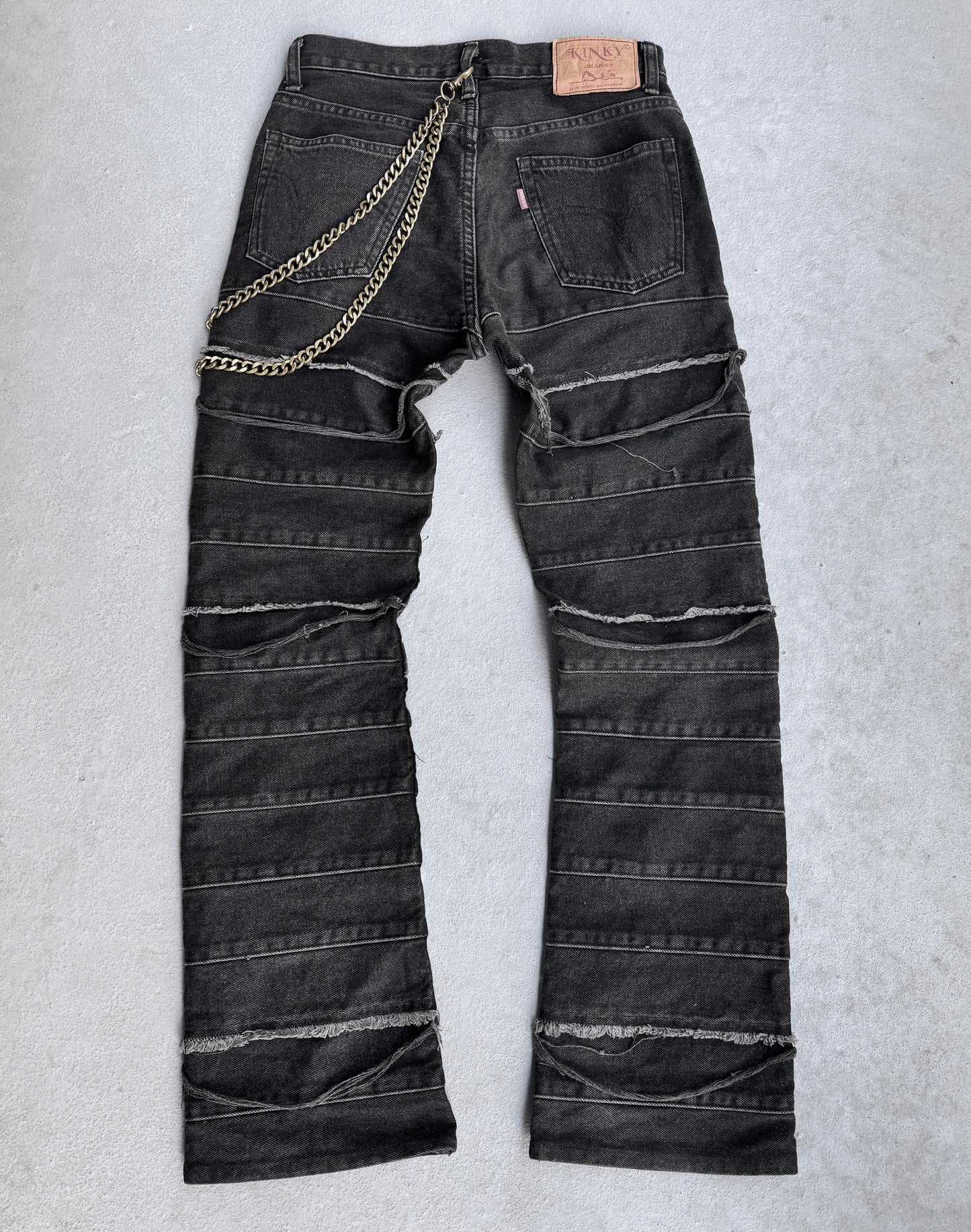 Hysteric Glamour Early 00s ‘Kinky’ Grey Flare Hagi Denim