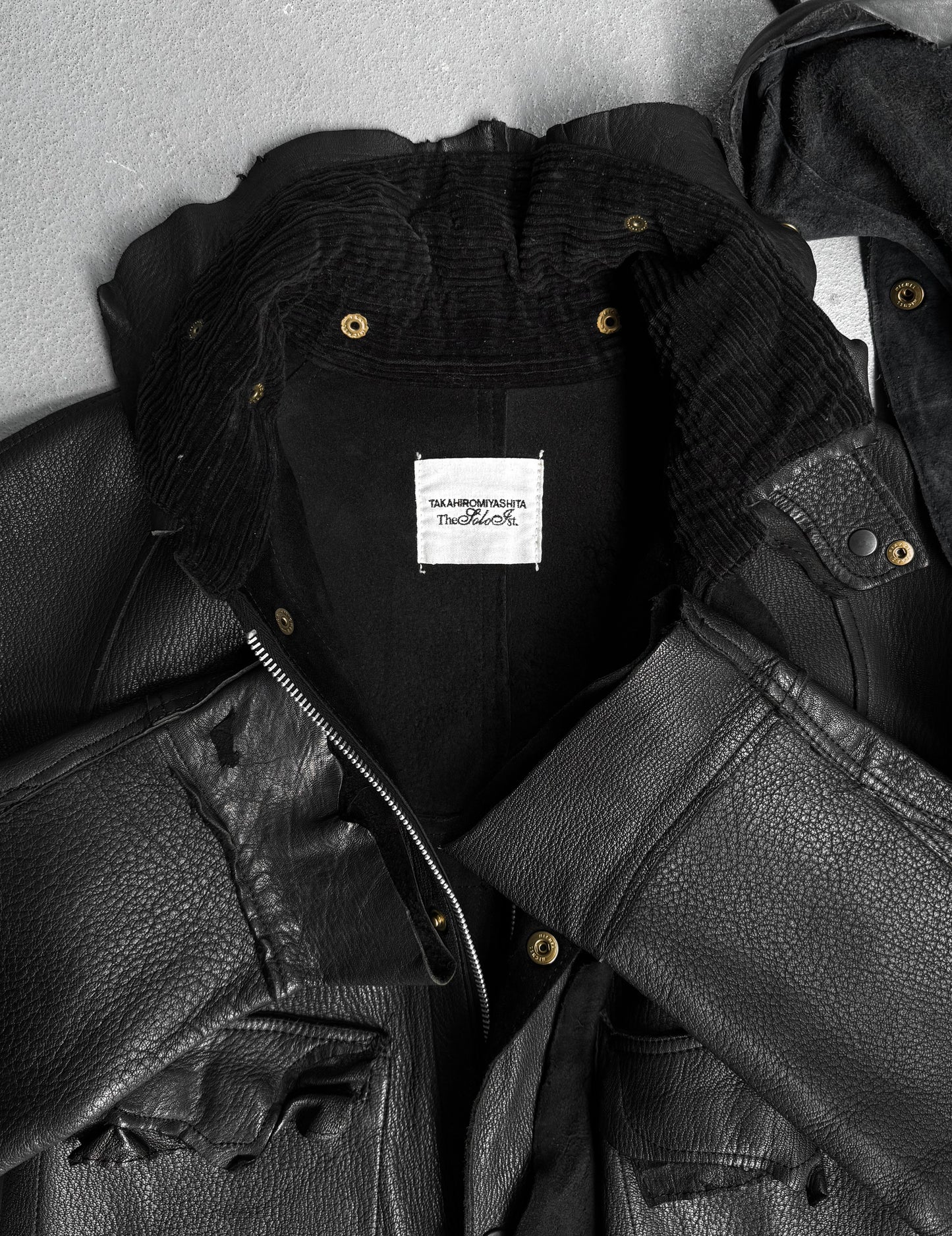 TakahiroMiyashita TheSoloist. AW14 Rough Out Deerskin Leather Military Jacket