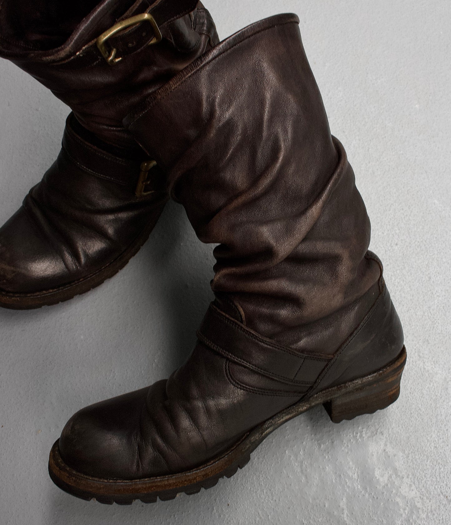 MiharaYasuhiro AW09 Twisted Leather Engineer Boots