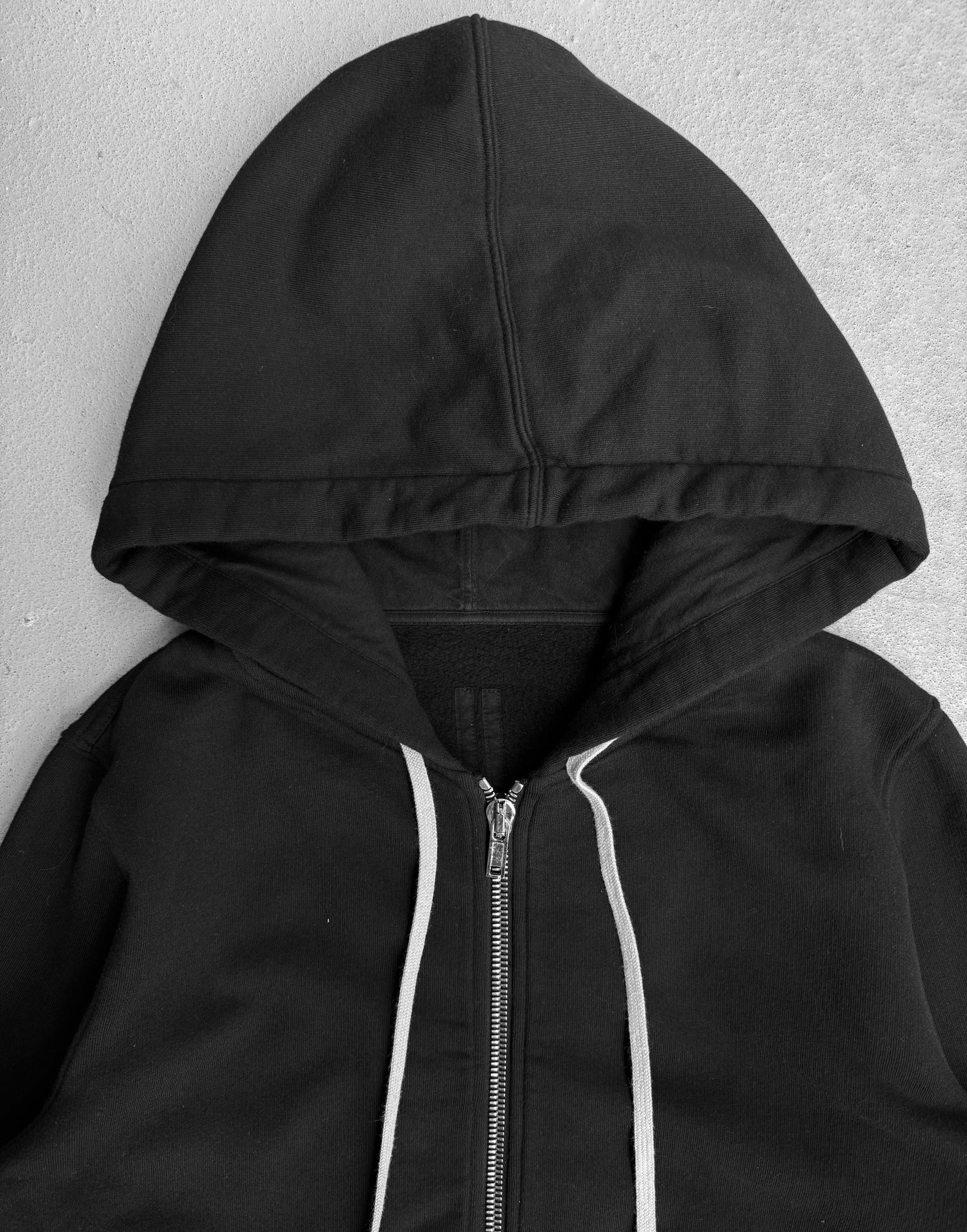 Rick Owens DRKSHDW AW22 “STROBE” Black Drawstring Jason Hoodie