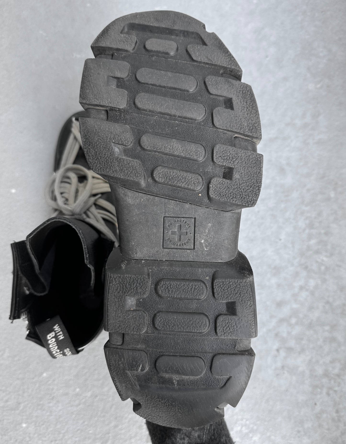 Rick Owens x Dr. Martens 1460 DMXL Megalace Leather Lace-up Boots