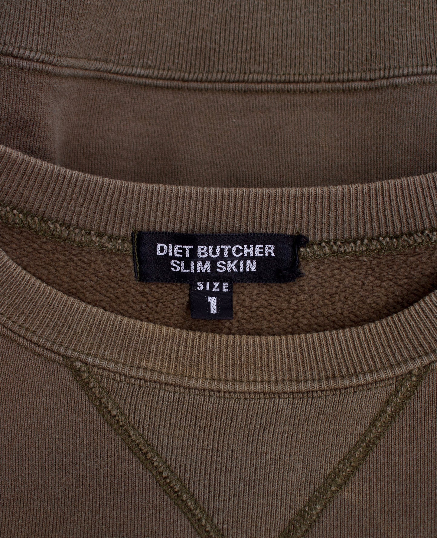 Diet Butcher Slim Skin 00s Buddhism Symbol Boxy Crewneck