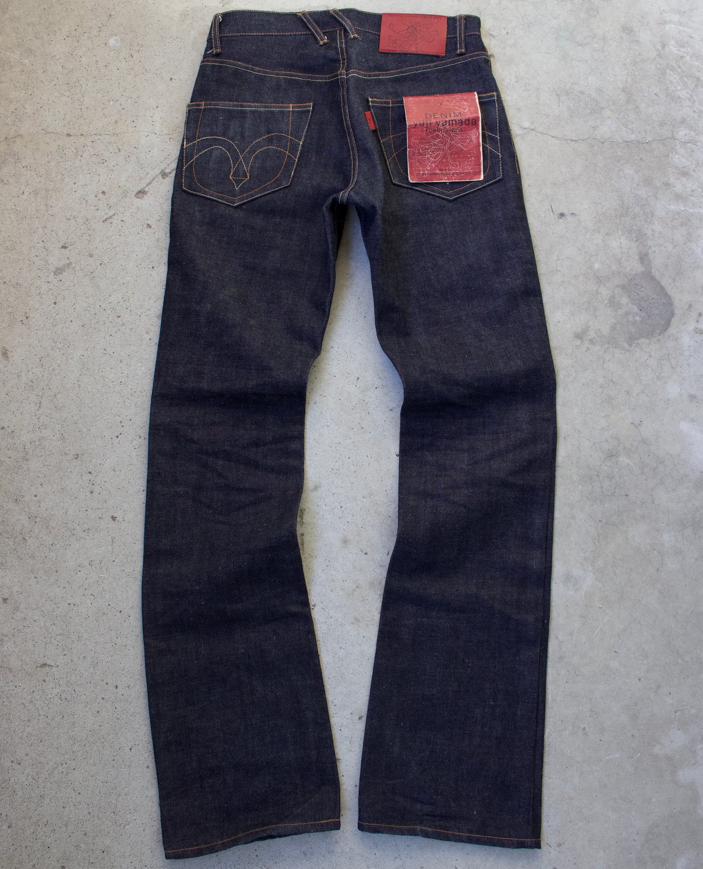 Yuji Yamada 00s ‘FURNISHING’ Raw Indigo Bootcut Denim