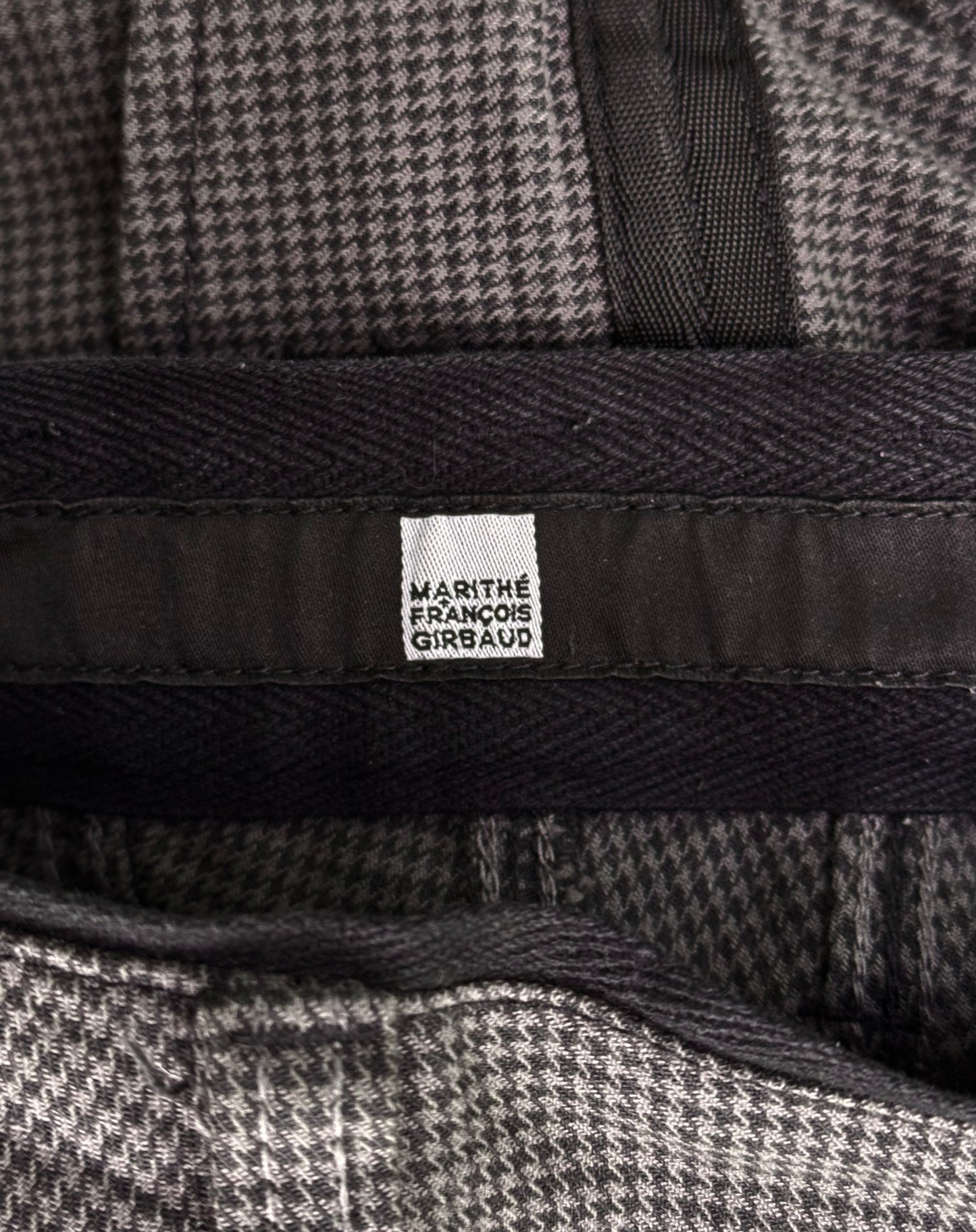 Marithé + François Girbaud Early 00s Plaid Brown Articulated Denim
