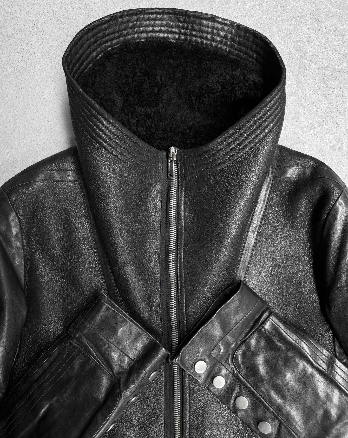 Rick Owens AW12 “MOUNTAIN” Geo Mouton Shearling Jacket