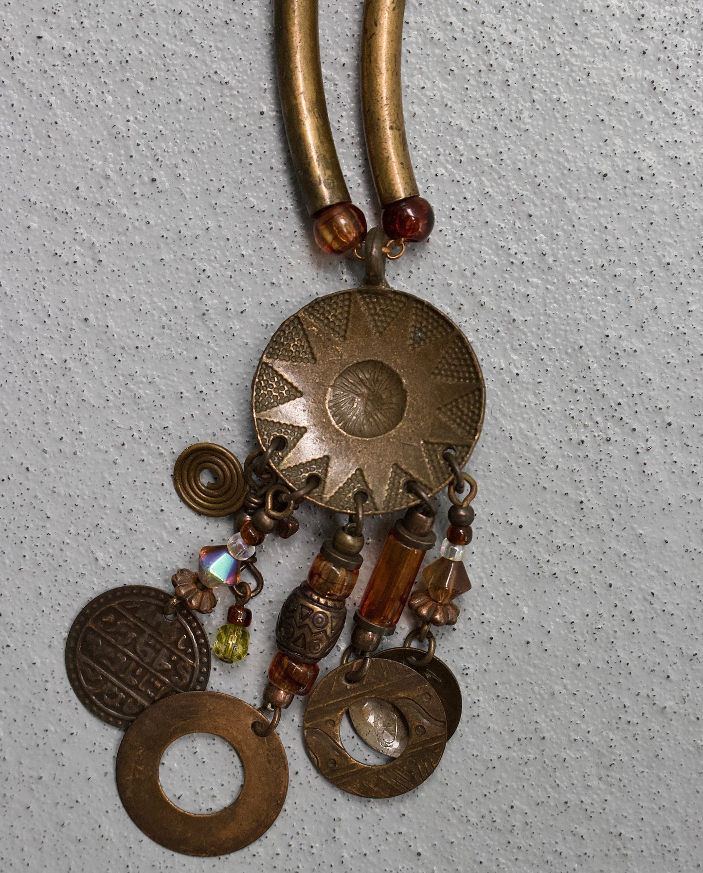 G.O.A Early 00s Tribal Medallion Necklace