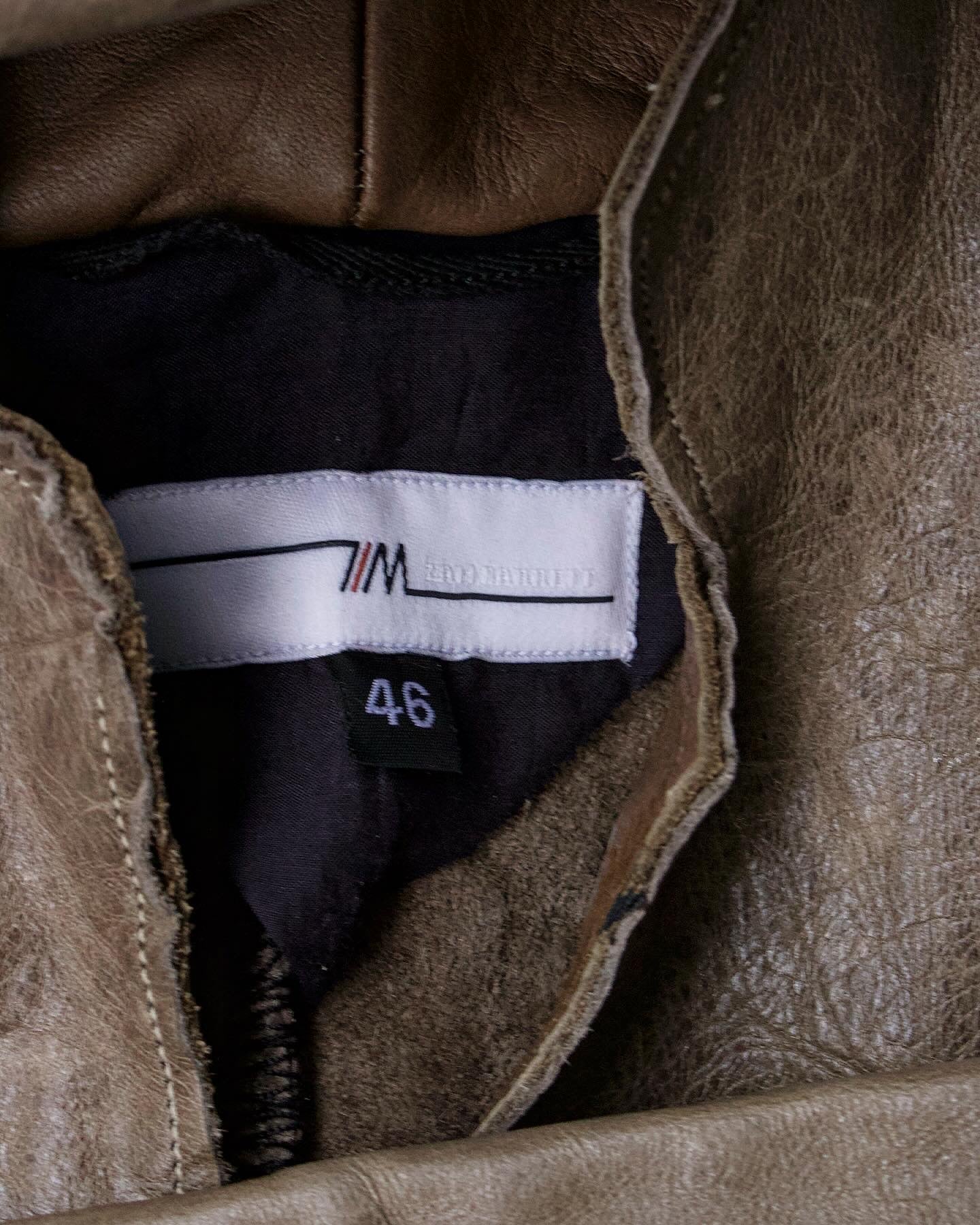 ZAM BARRETT FW22 Protological Archetype Cowhide Leather Shirt Jacket