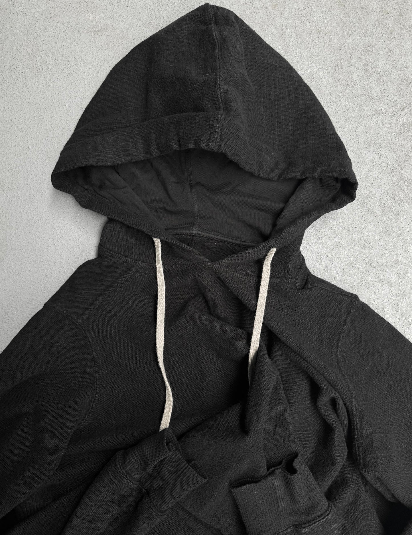 Rick Owens DRKSHDW AW17 “GLITTER” Deformed Seahorse Drawstring Hoodie