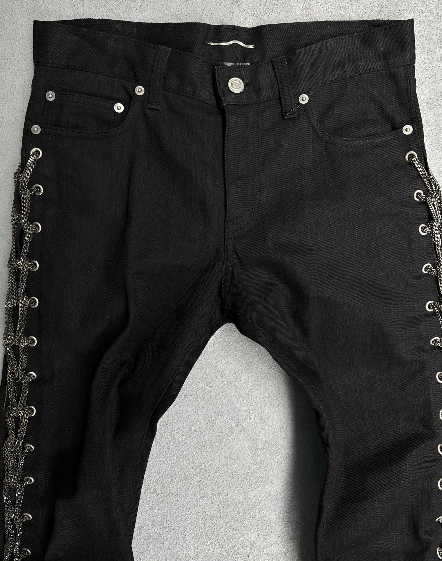 *SAMPLE* Saint Laurent Paris AW14 Side-chain Bootcut Skinny Denim
