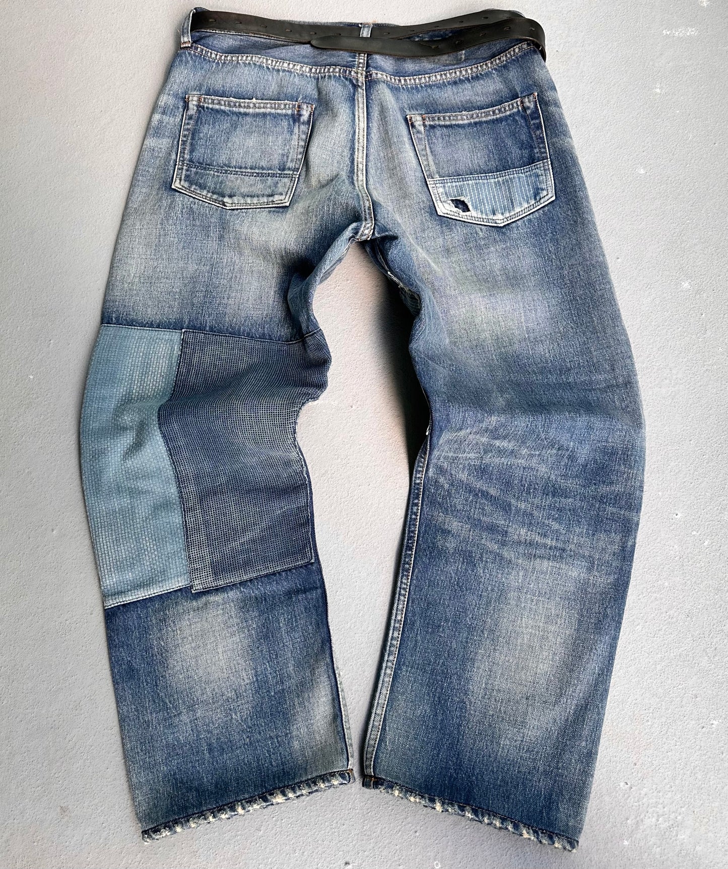FDMTL Japan Multi-patchwork Bootcut Denim