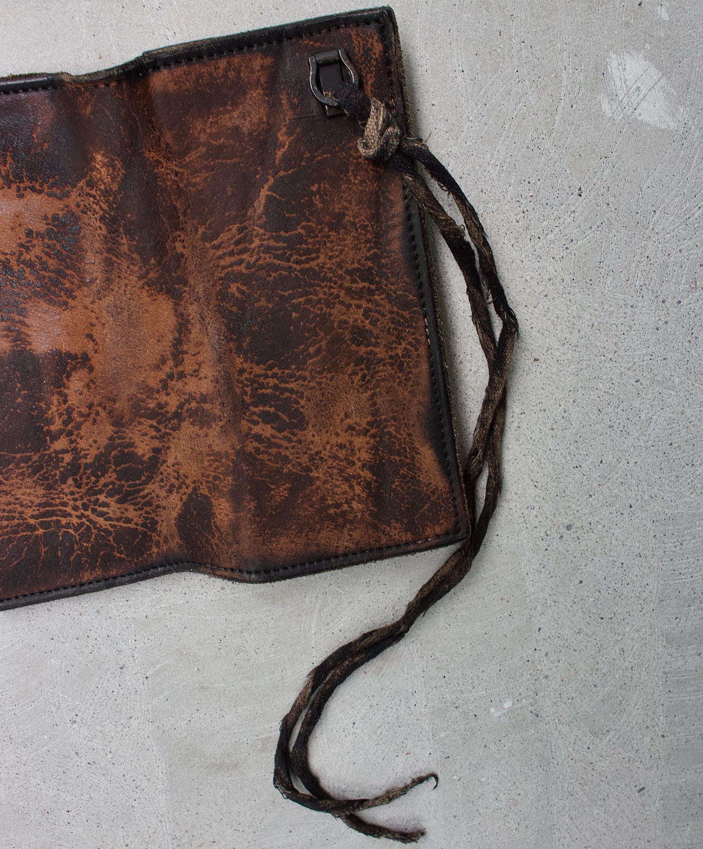 Isamu Katayama “BACKLASH” SS20 Crafted by RESURRECTION Garment-Dyed Rusty Bifold Wallet