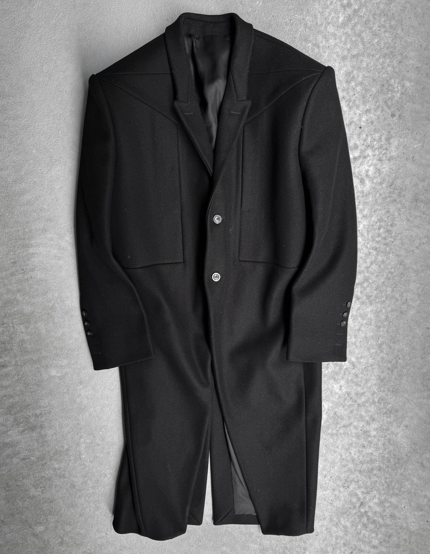 Rick Owens AW22 “STROBE” Heavy Wool ‘Jumbo Tatlin’ Coat