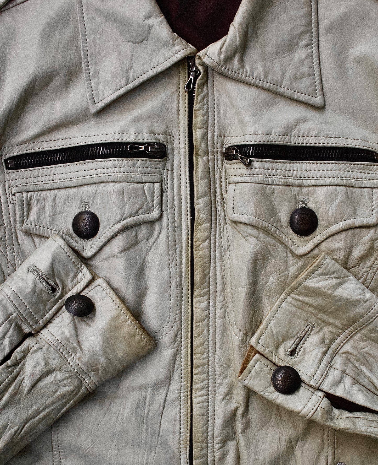 Kyoji Murayama Early 00s Wrinkle Leather Rider Jacket