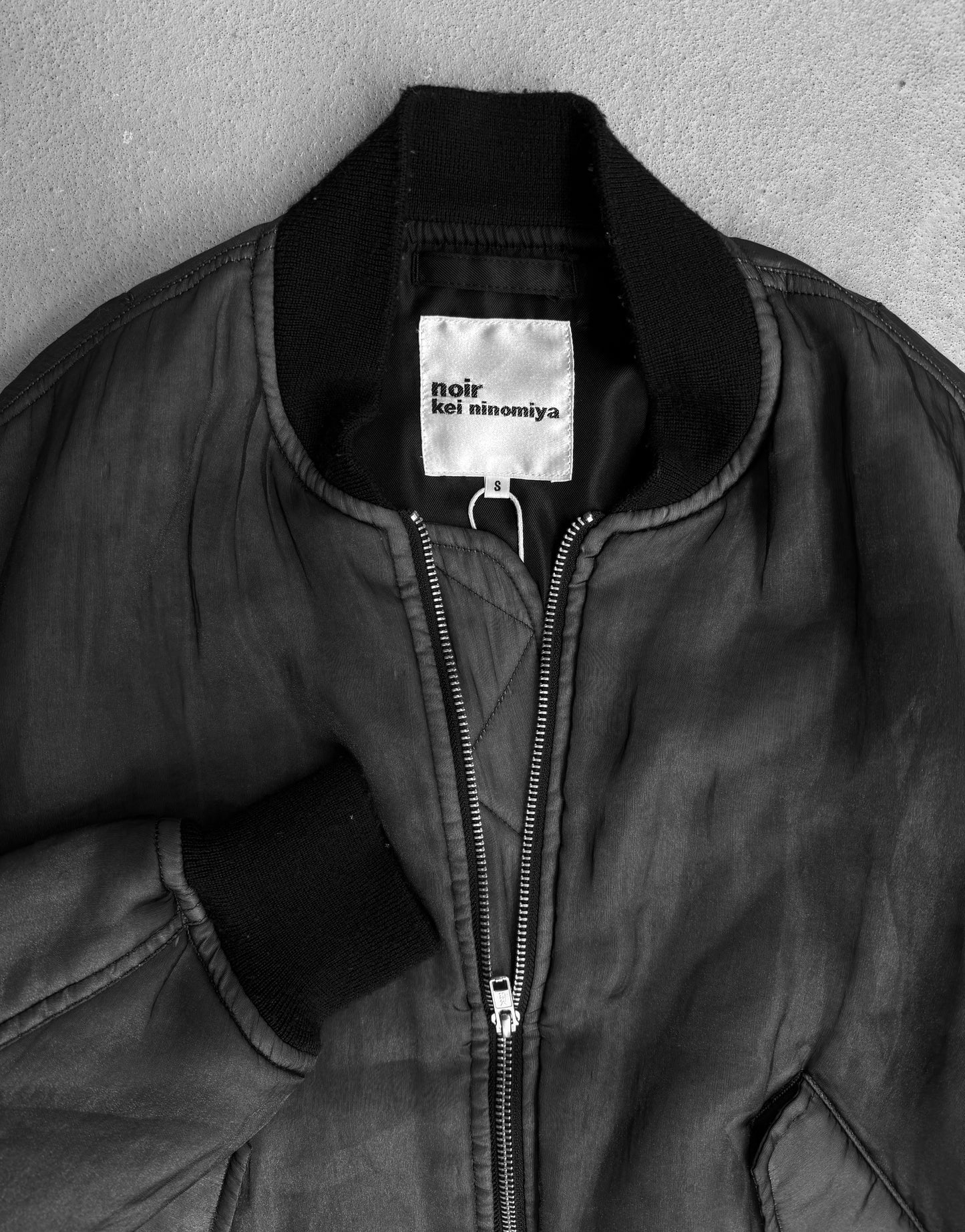 noir kei ninomiya AW15-16 Tulle Bomber Jacket