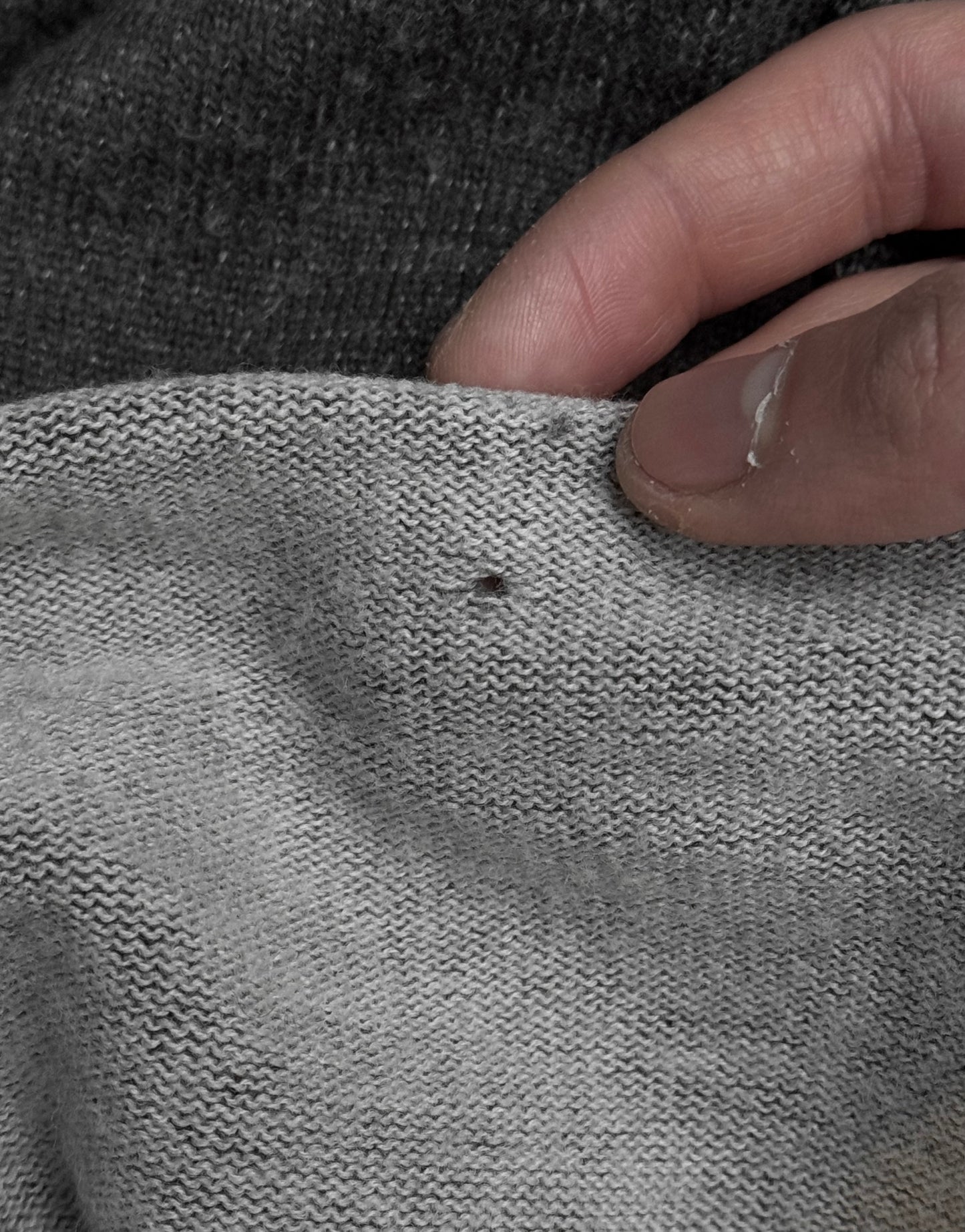 Label Under Construction Exposed Stitching Reversible Wool Knit Sweater