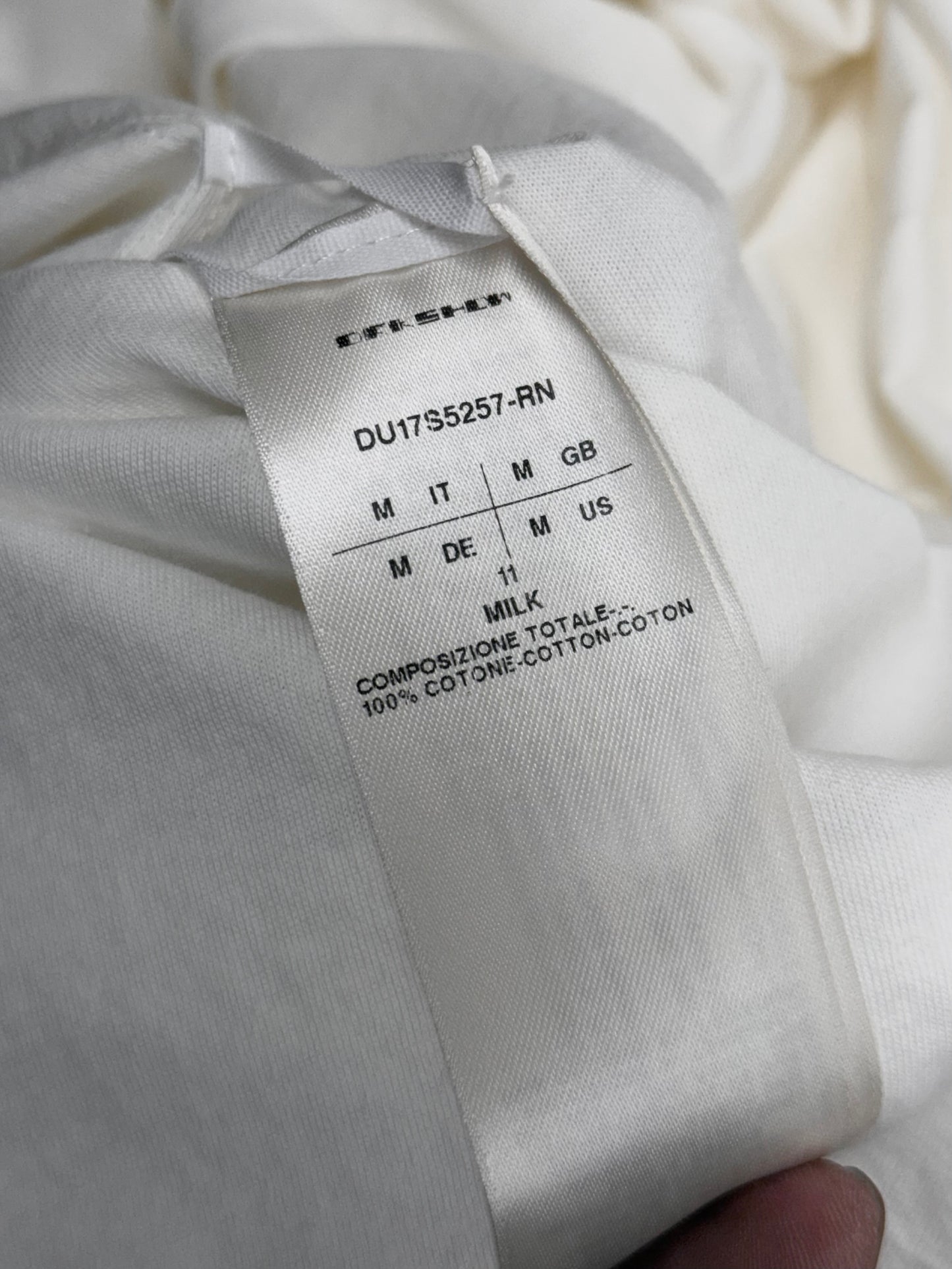 Rick Owens DRKSHDW SS17 MILK Double Layered Level T-shirt detail | DRIEW GARMENTS