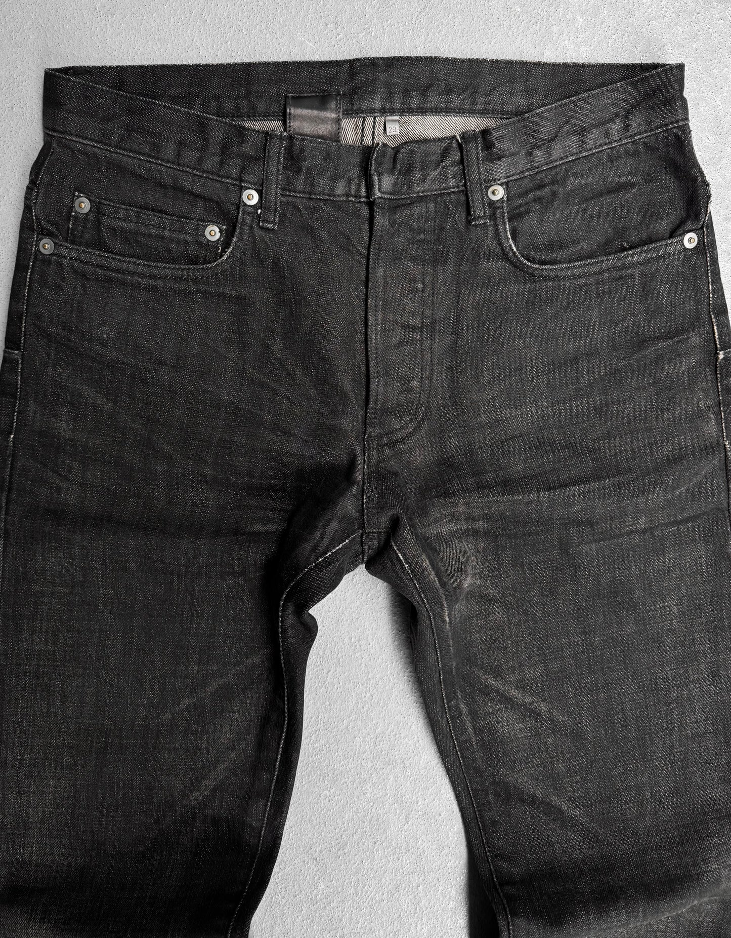 DIOR HOMME by Hedi Slimane AW03-04 “Luster” Washed Black Bootcut Denim