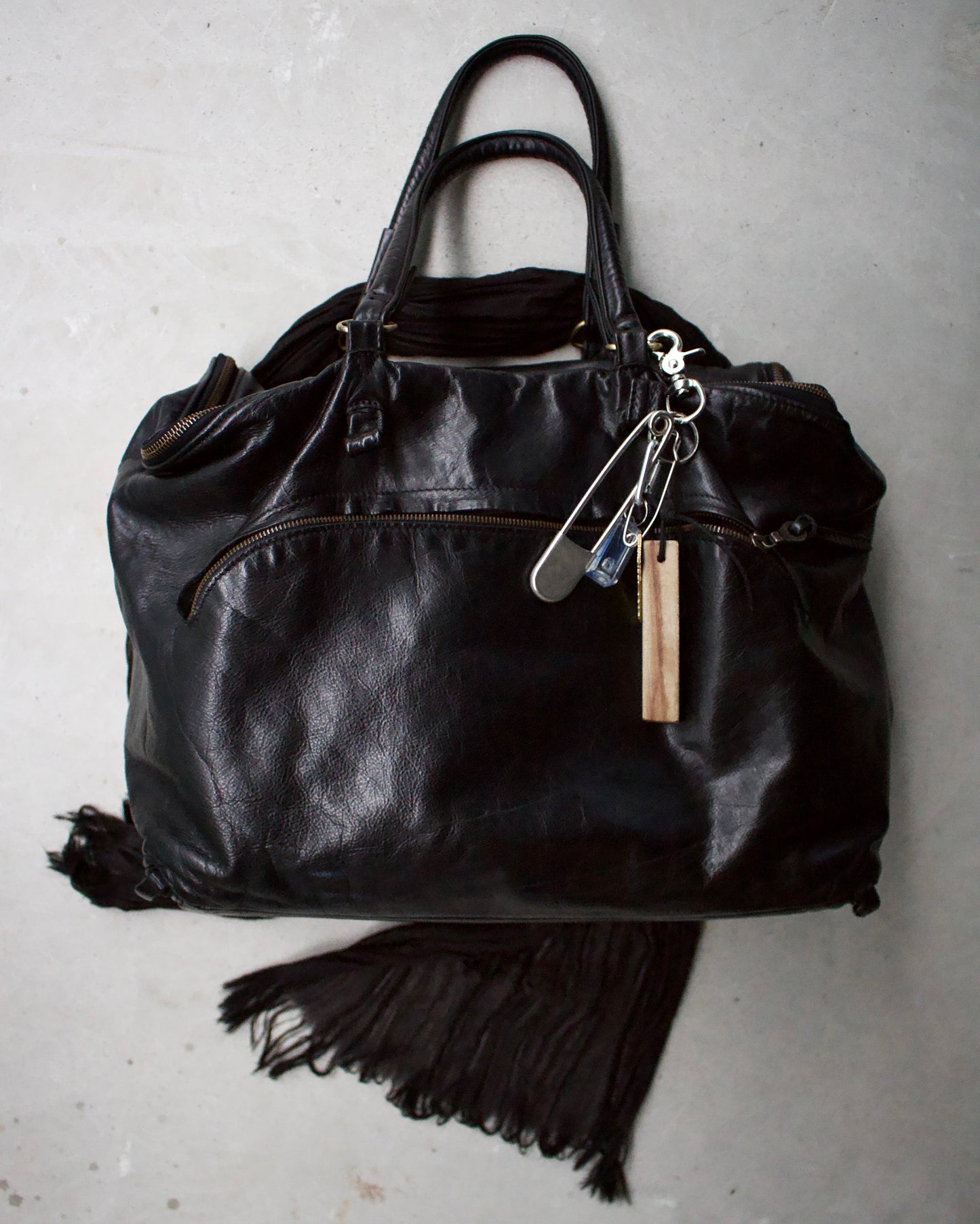 MiharaYasuhiro x Jas M.B SS09 Detachable Double-zip Steerhide Leather “Tank” Handbag