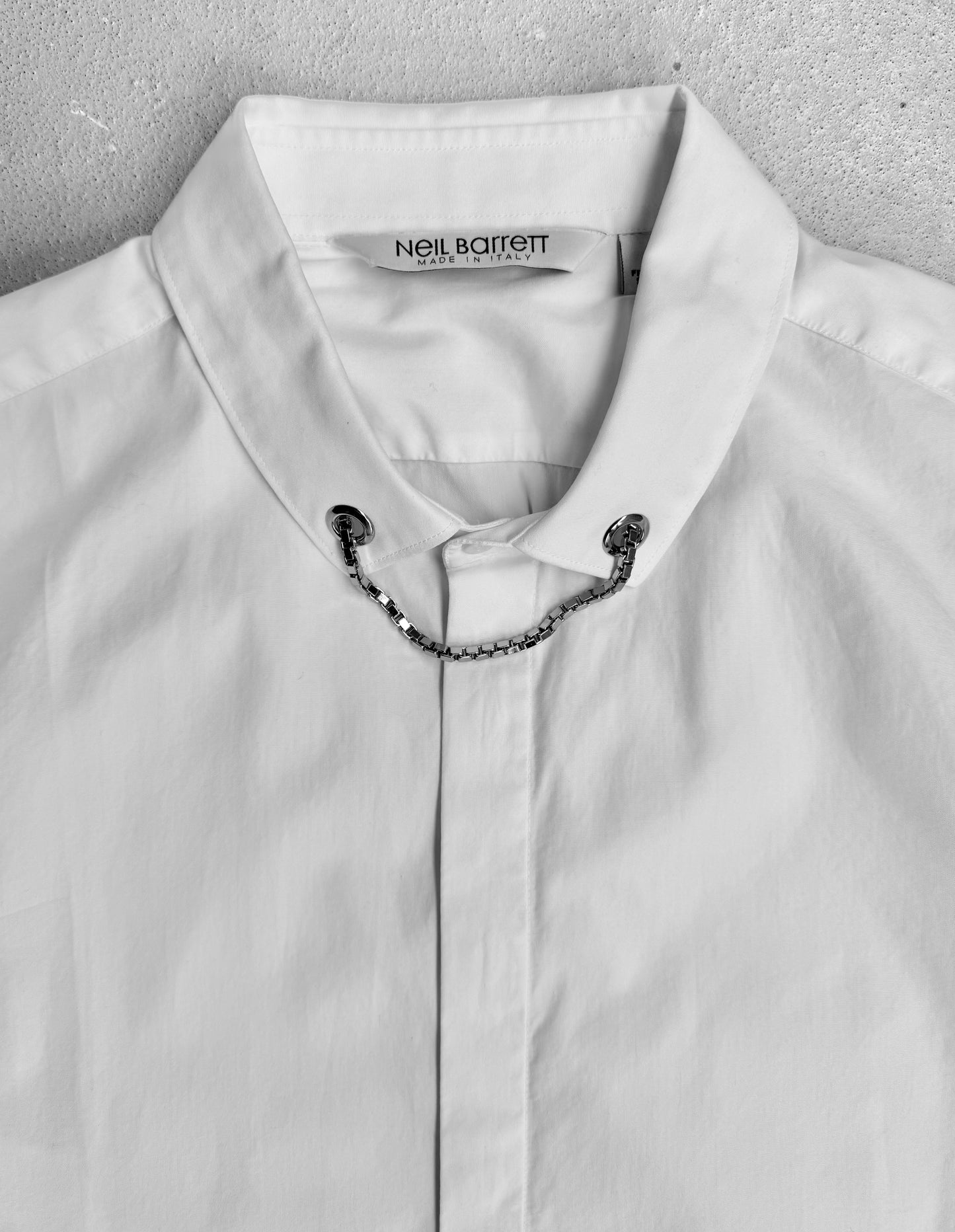 Neil Barrett Early 00s Chain Collar Button-up Shirt